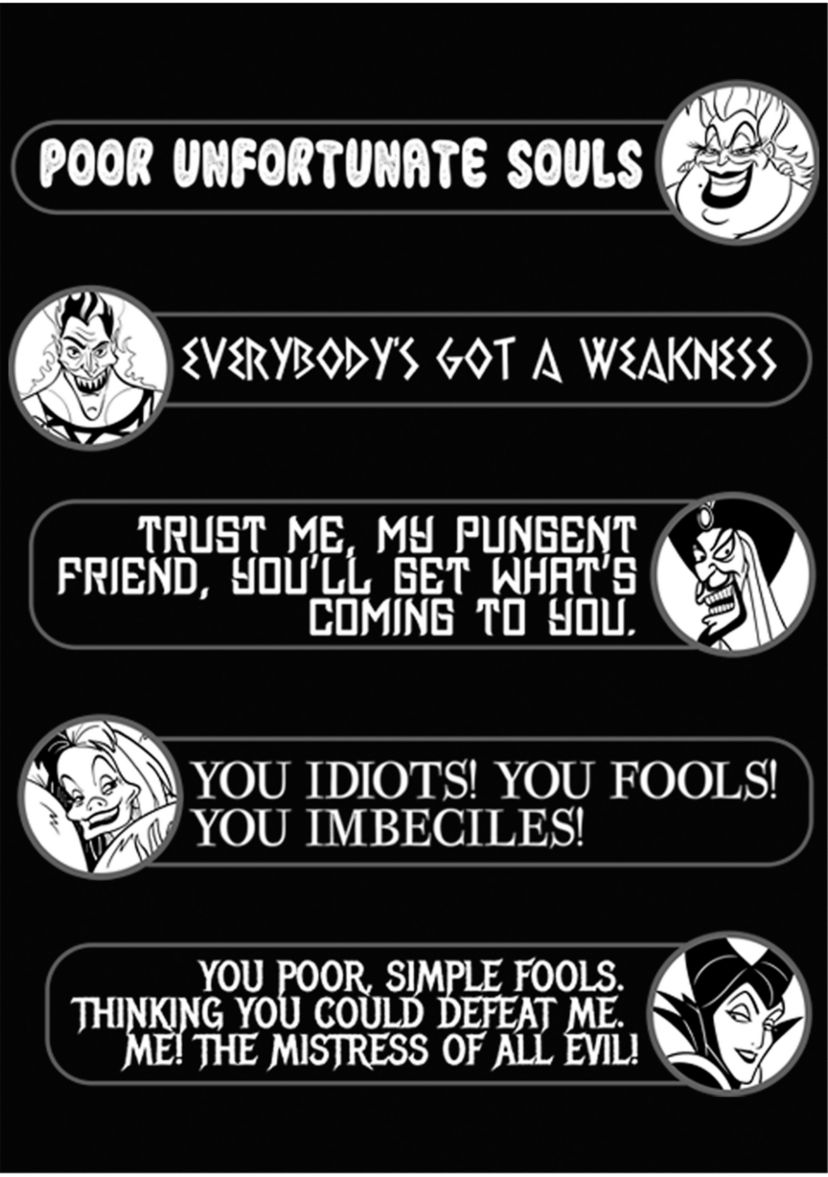 Villain Quotes Graphic Tank