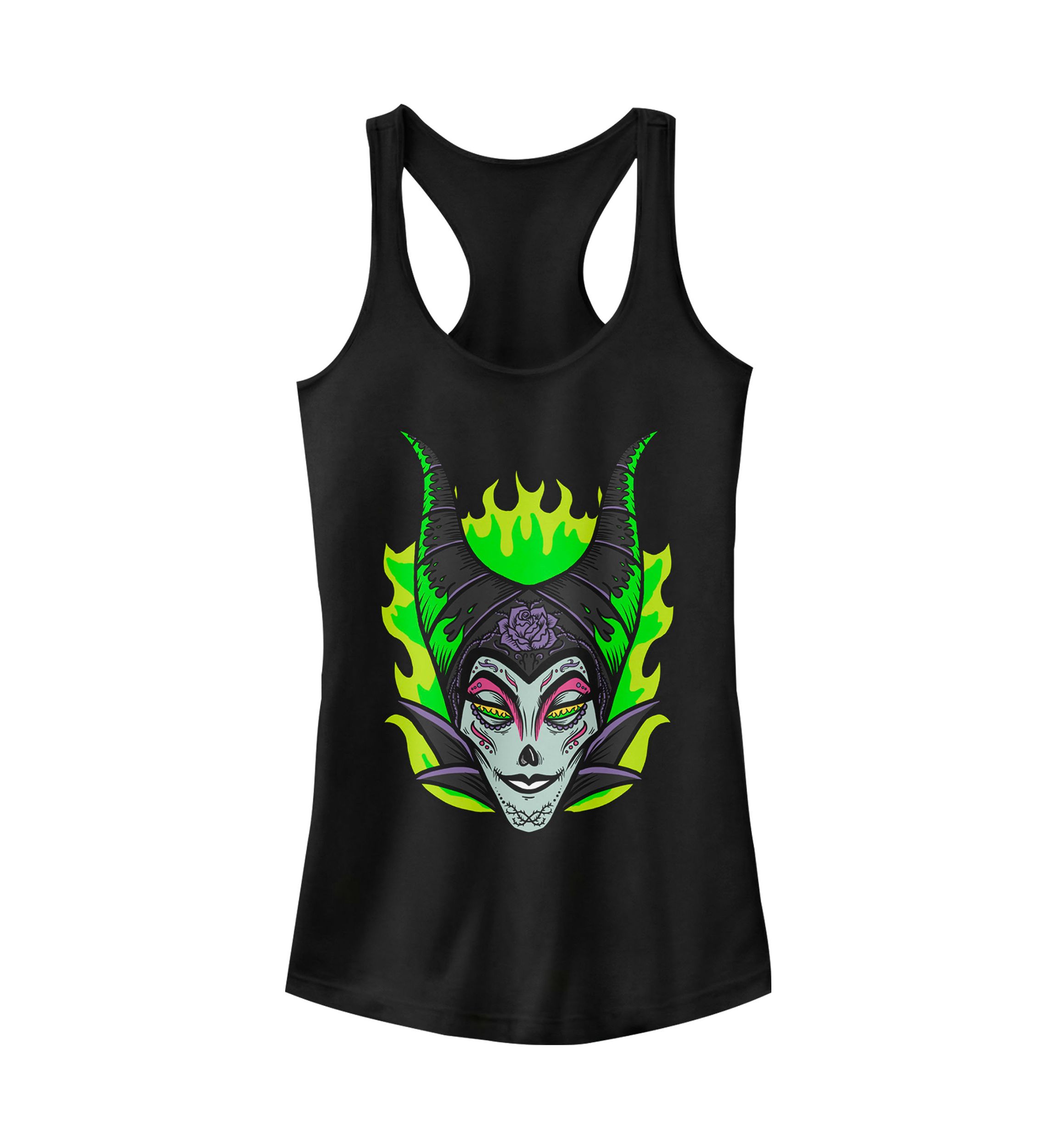 Maleficent Sugar Skull Graphic Tank