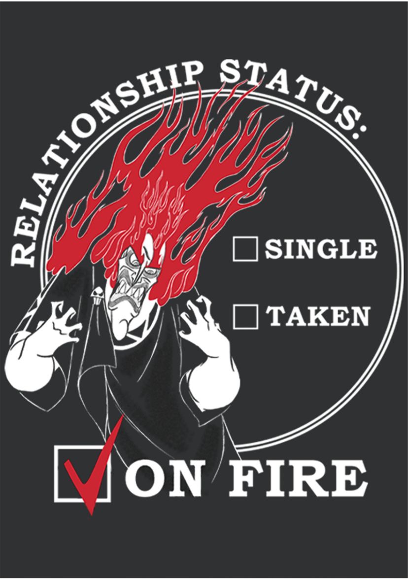 Relationship On Fire Graphic Tank