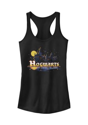 Tom and Jerry Women's Navy Hogwarts Graphic Tank Top