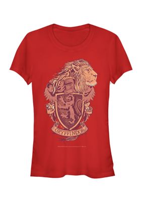 Tom and Jerry Women's Gryffindor House Crest Graphic T-Shirt, Red, XL