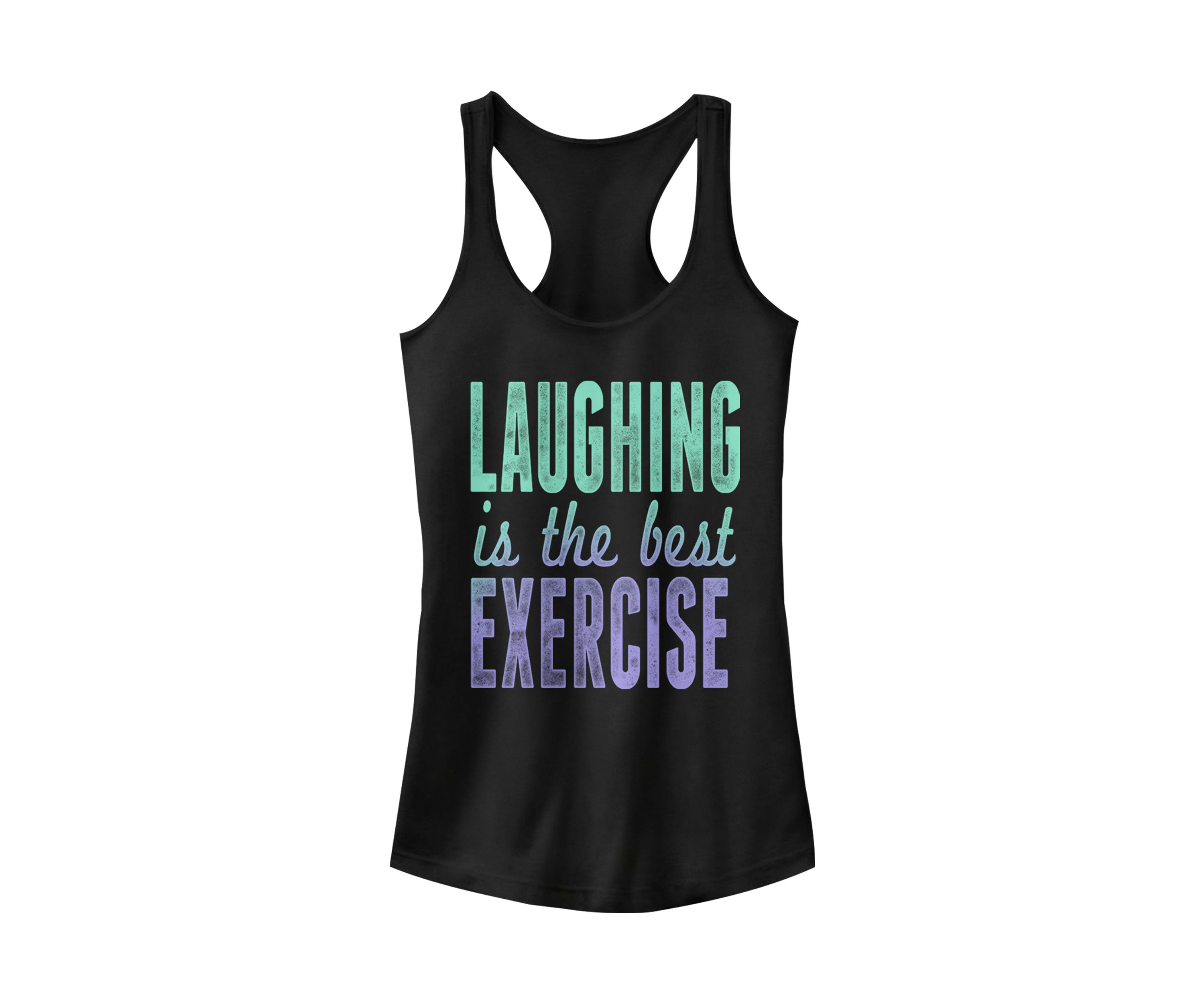 	  Juniors Laugh Tank Top  