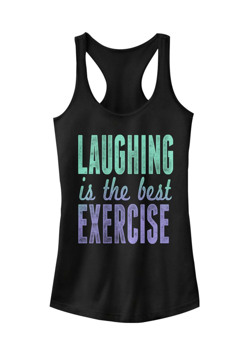 	  Juniors Laugh Tank Top  