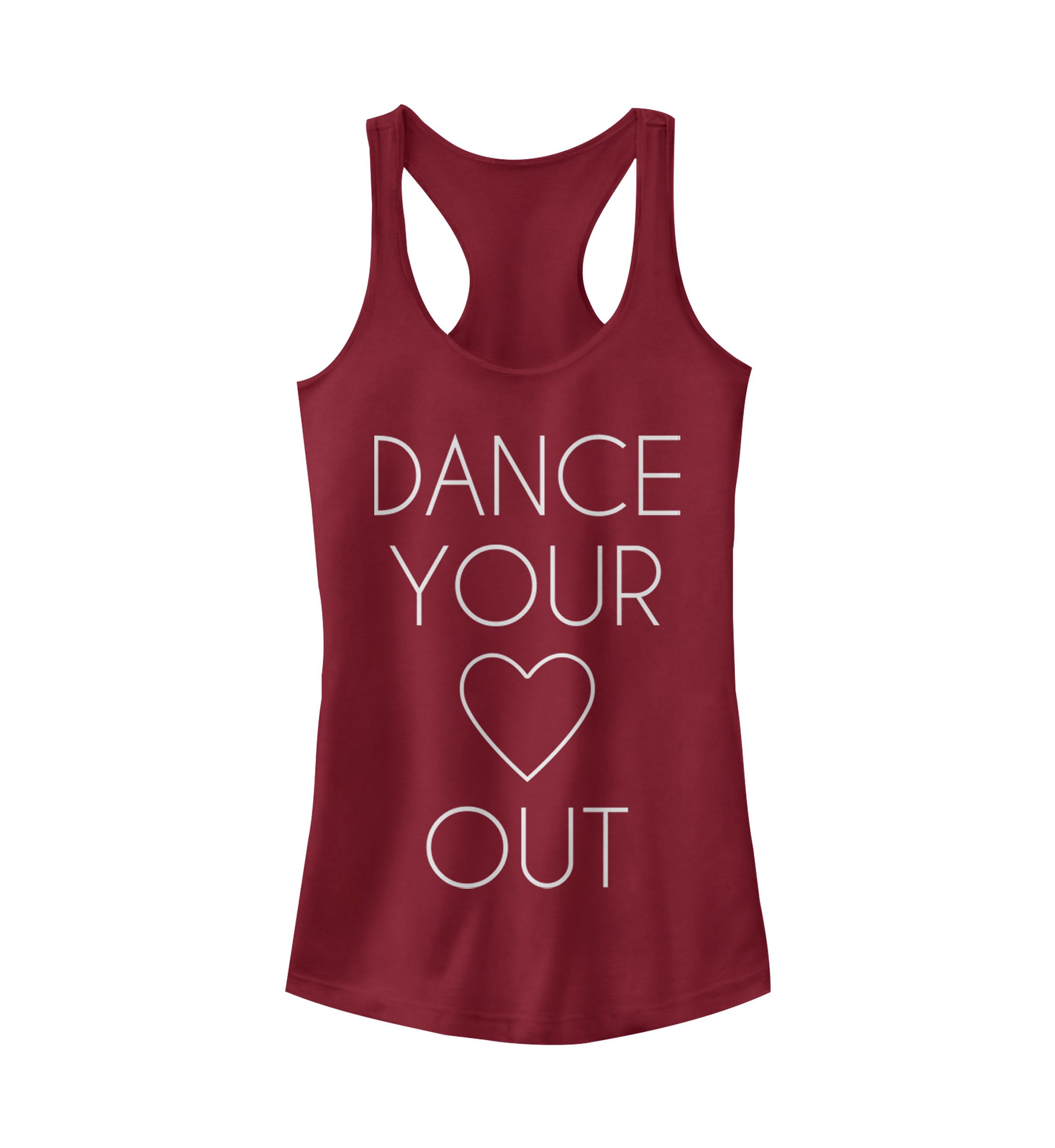 	  Juniors Dance Heart Tank Top  