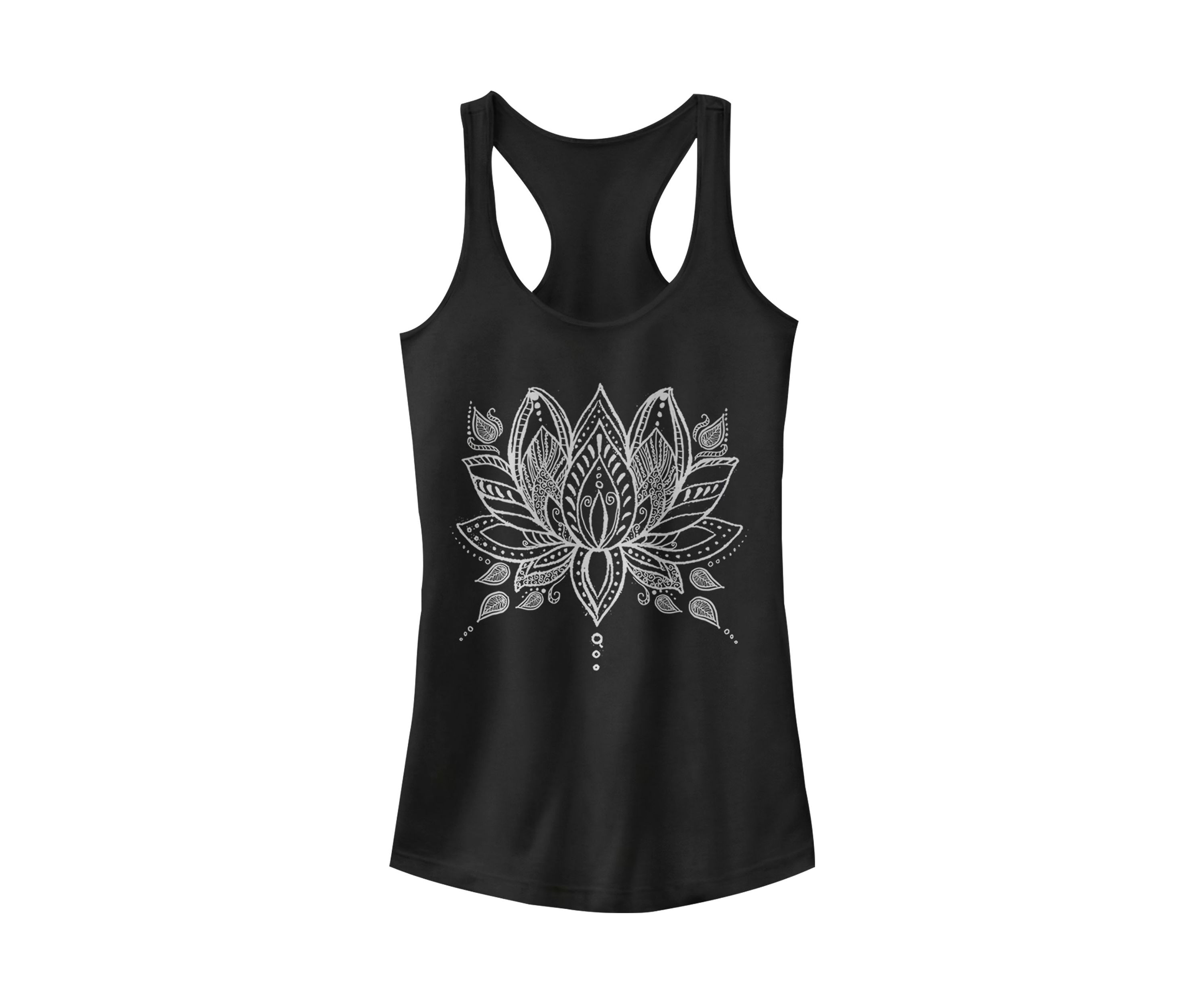  Juniors Henna Lotus Tank Top  