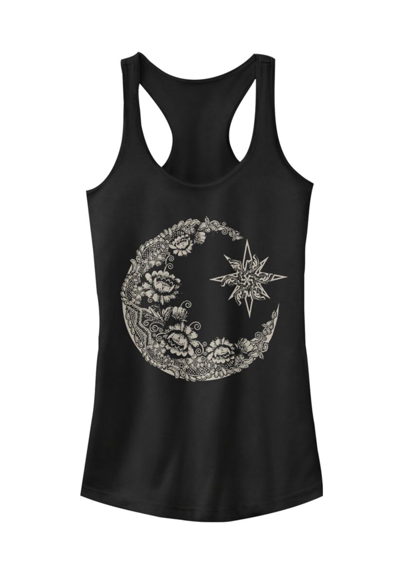 	  Juniors Lace Moon Tank Top  
