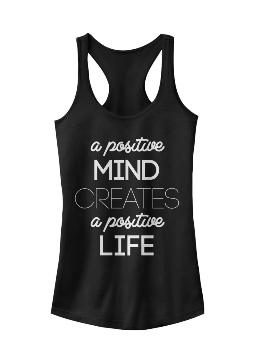  Juniors Create Positivity Tank Top  