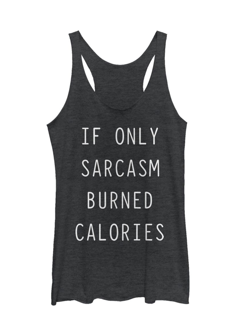 Juniors Sarcasm Workout Tank Top  