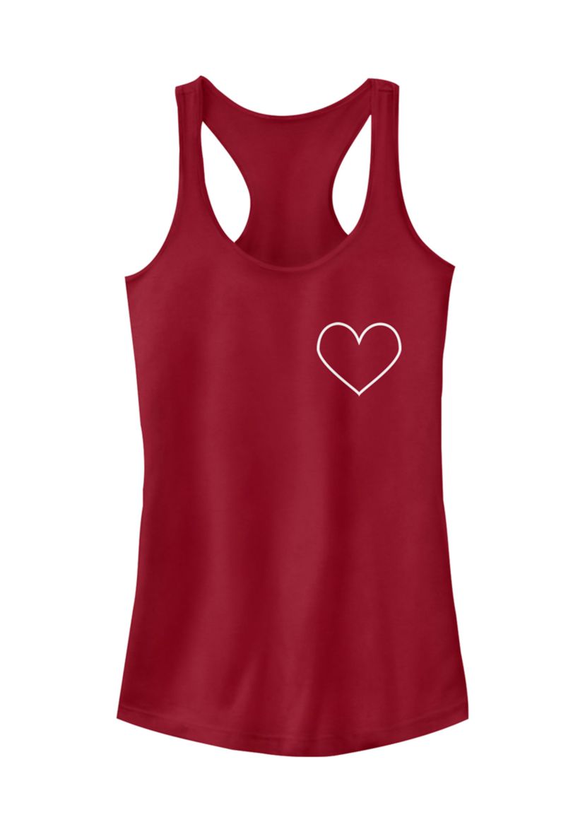 	  Juniors Disturbed Heart Tank Top 