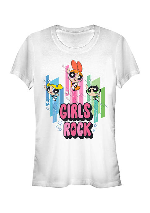 Powerpuff Girls Juniors Girls Rock Graphic T-Shirt