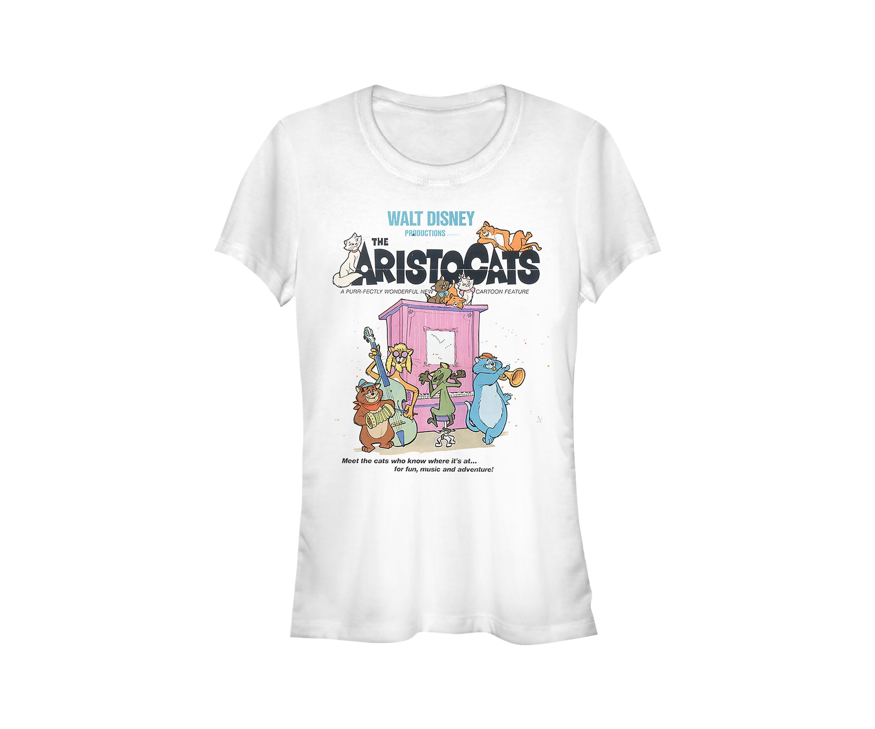 Juniors Officially Licensed Disney Aristocats T-Shirt