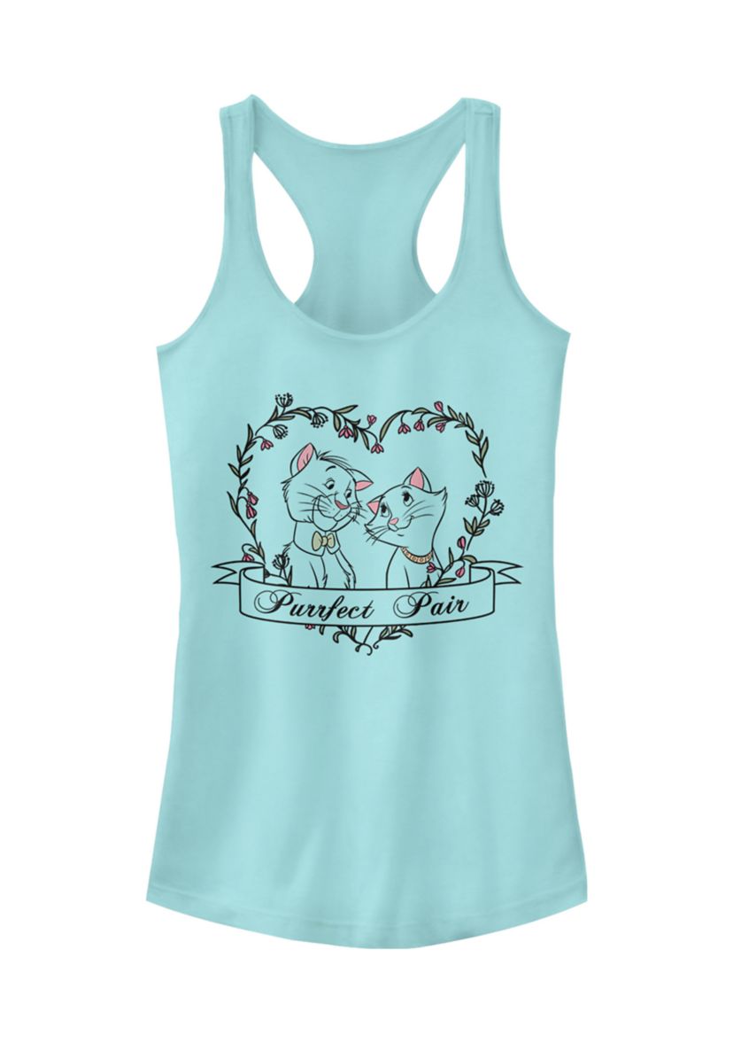 Juniors Licensed Disney Duchess And Omalley Purrfect Tank Top