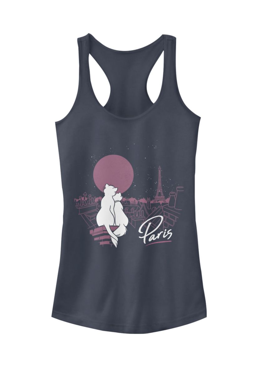 Juniors Licensed Disney Together In Paris Tank Top