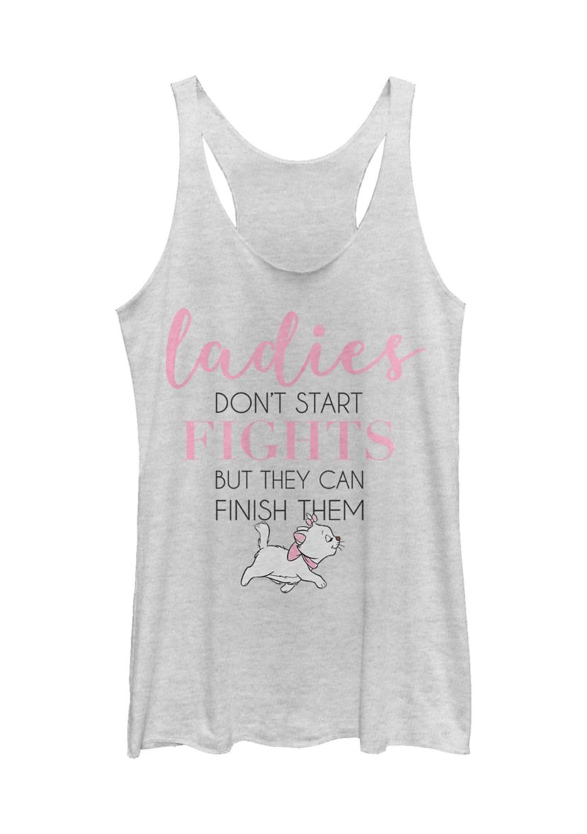 Juniors Licensed Disney Ladies Marie Tank Top