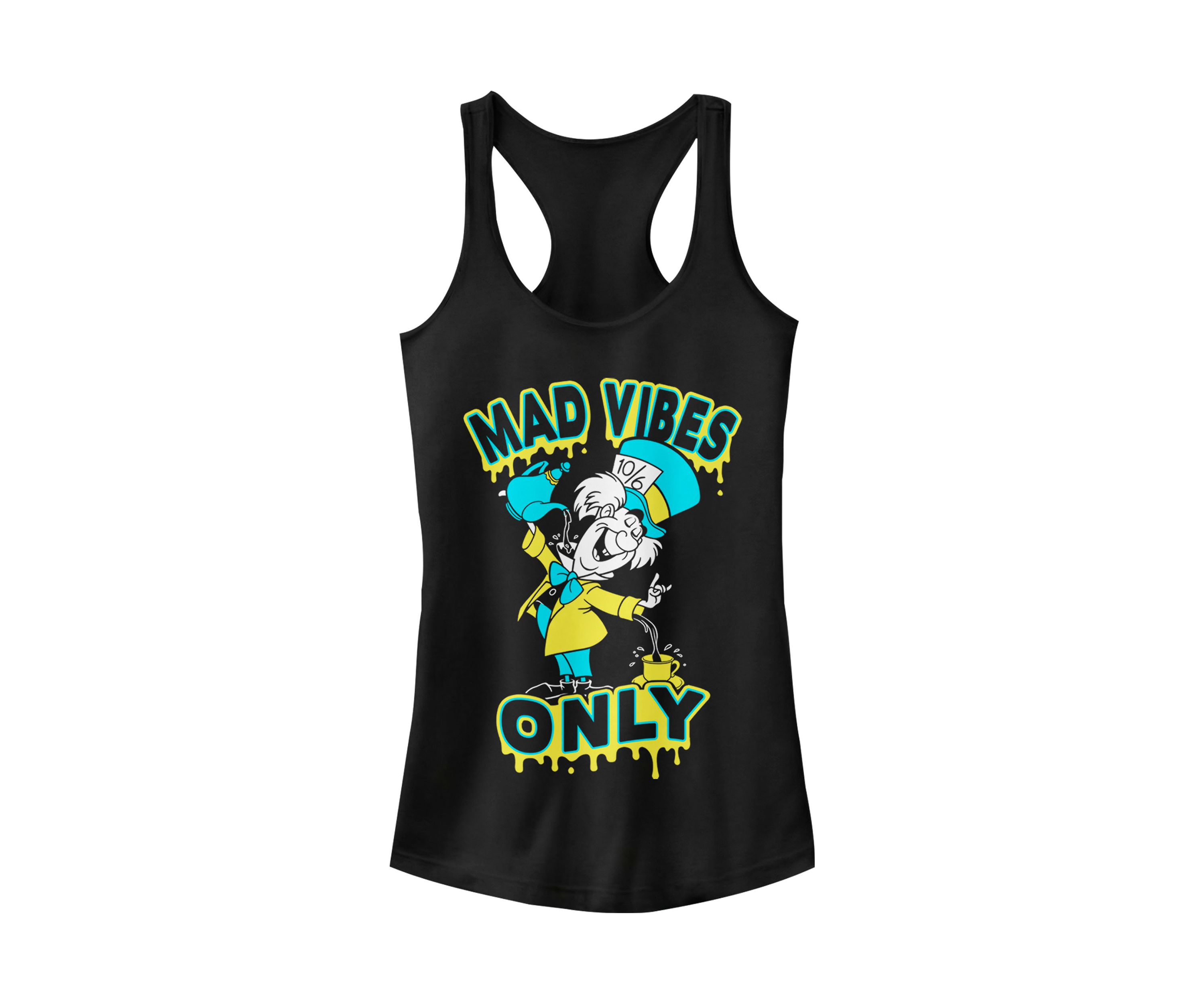 Juniors Licensed Disney Spill It Hatter Tank Top