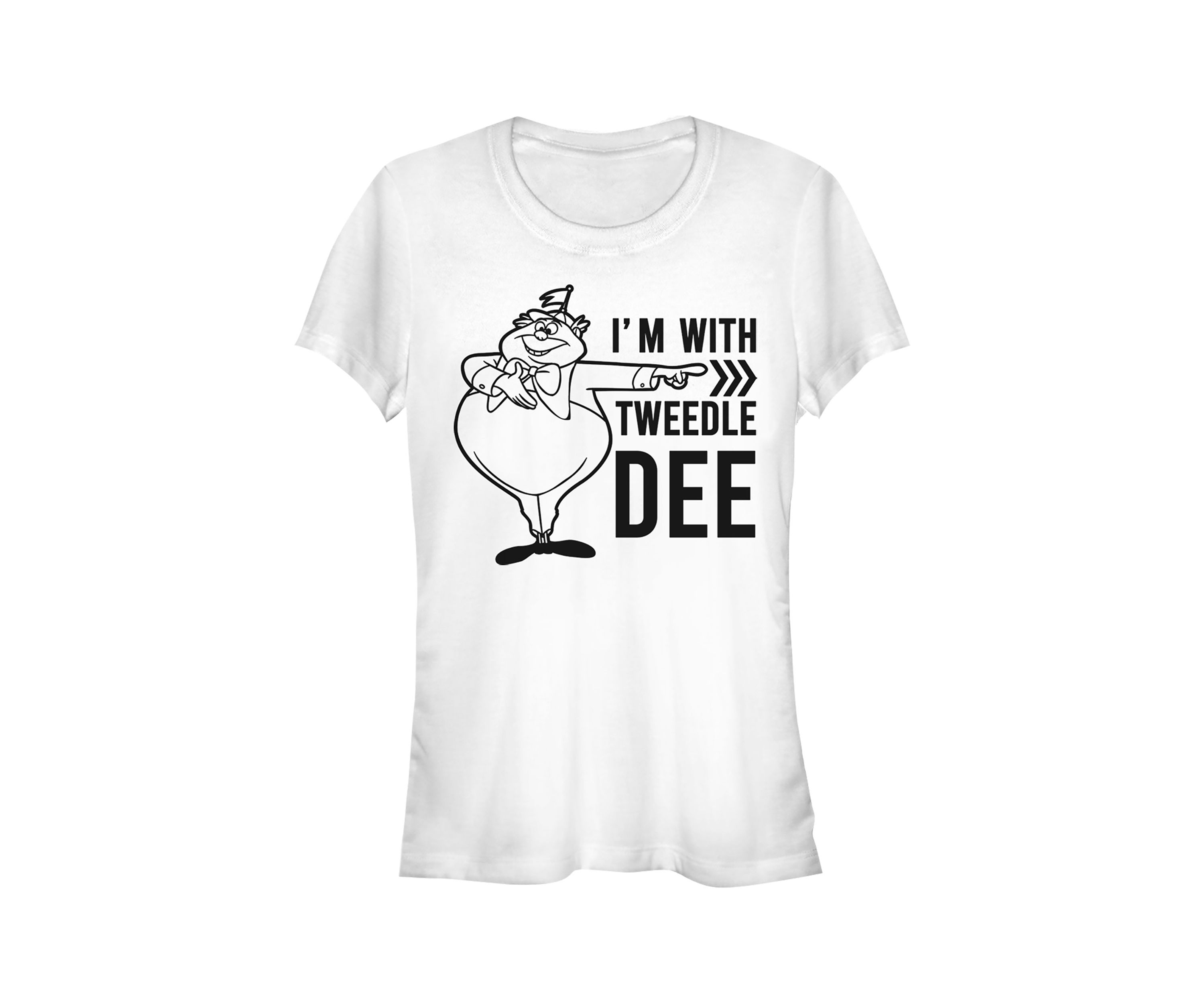 Juniors Licensed Disney Tweedle Dee Dum Dee T-Shirt