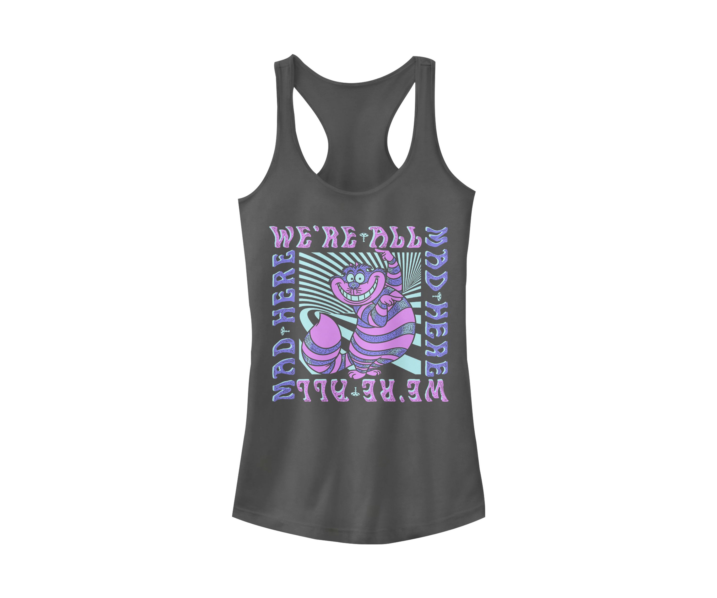 Juniors Licensed Disney Mad Here Trip Tank Top