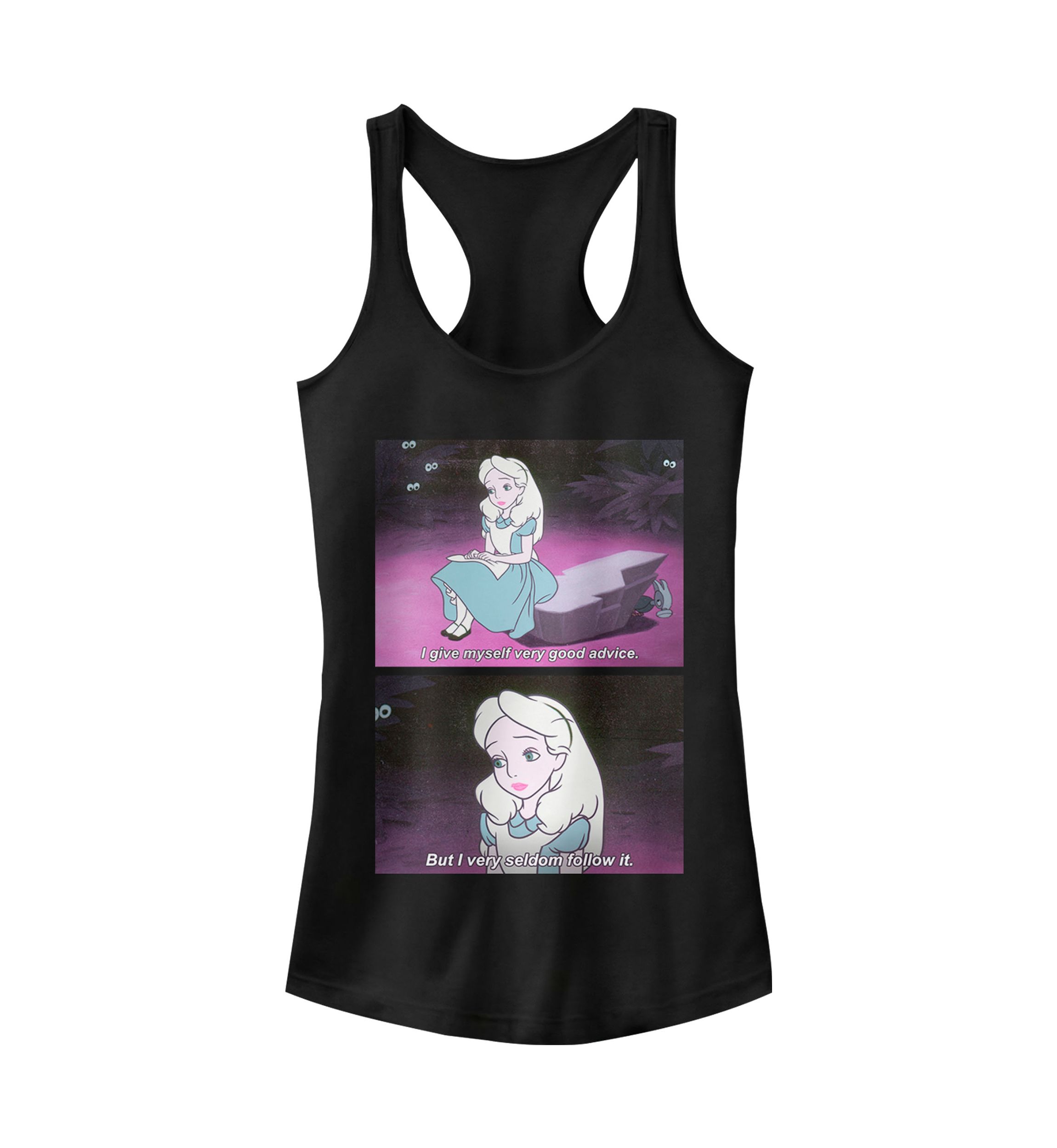 Juniors Licensed Disney Advice Meme Tank Top