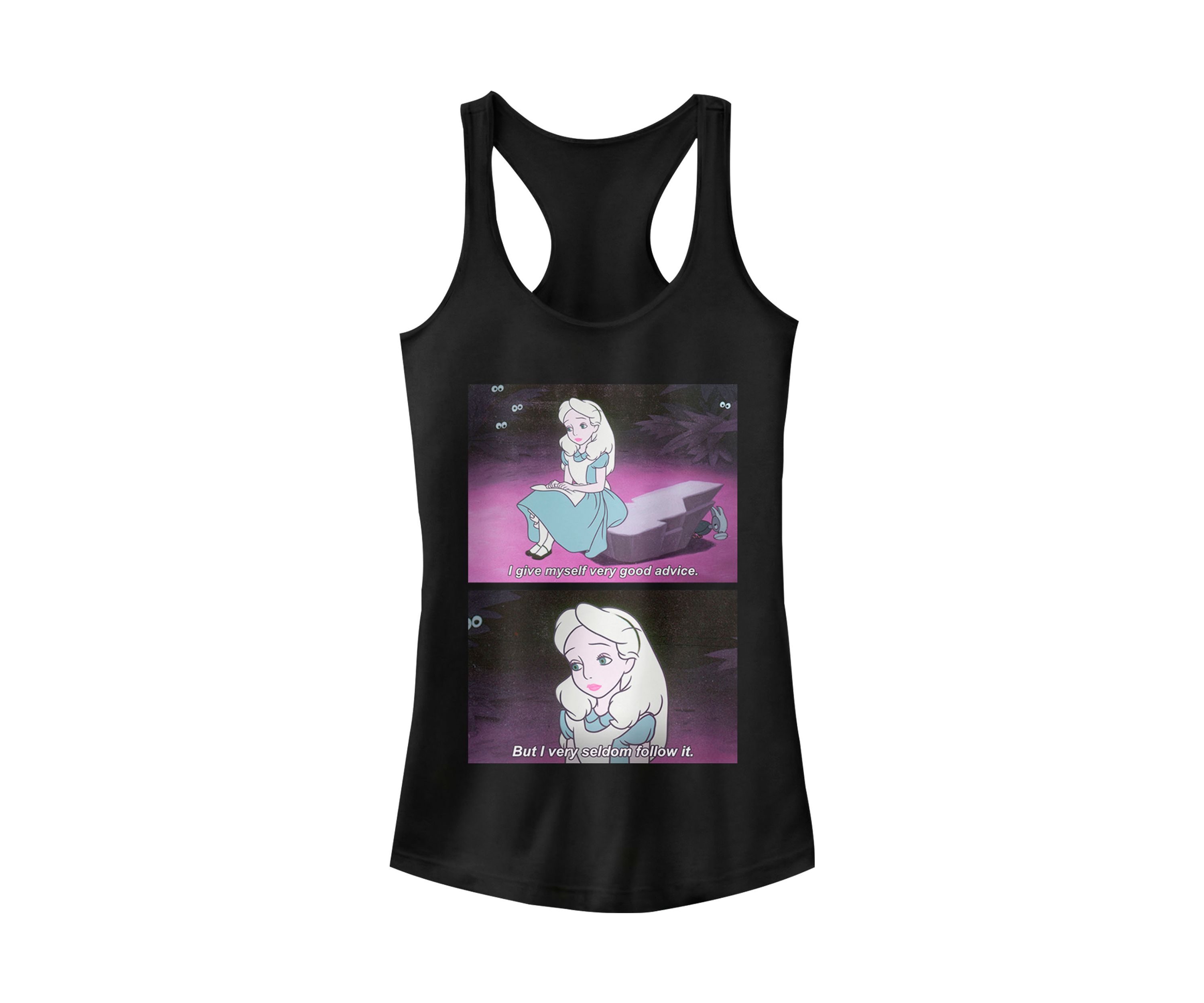 Juniors Licensed Disney Advice Meme Tank Top