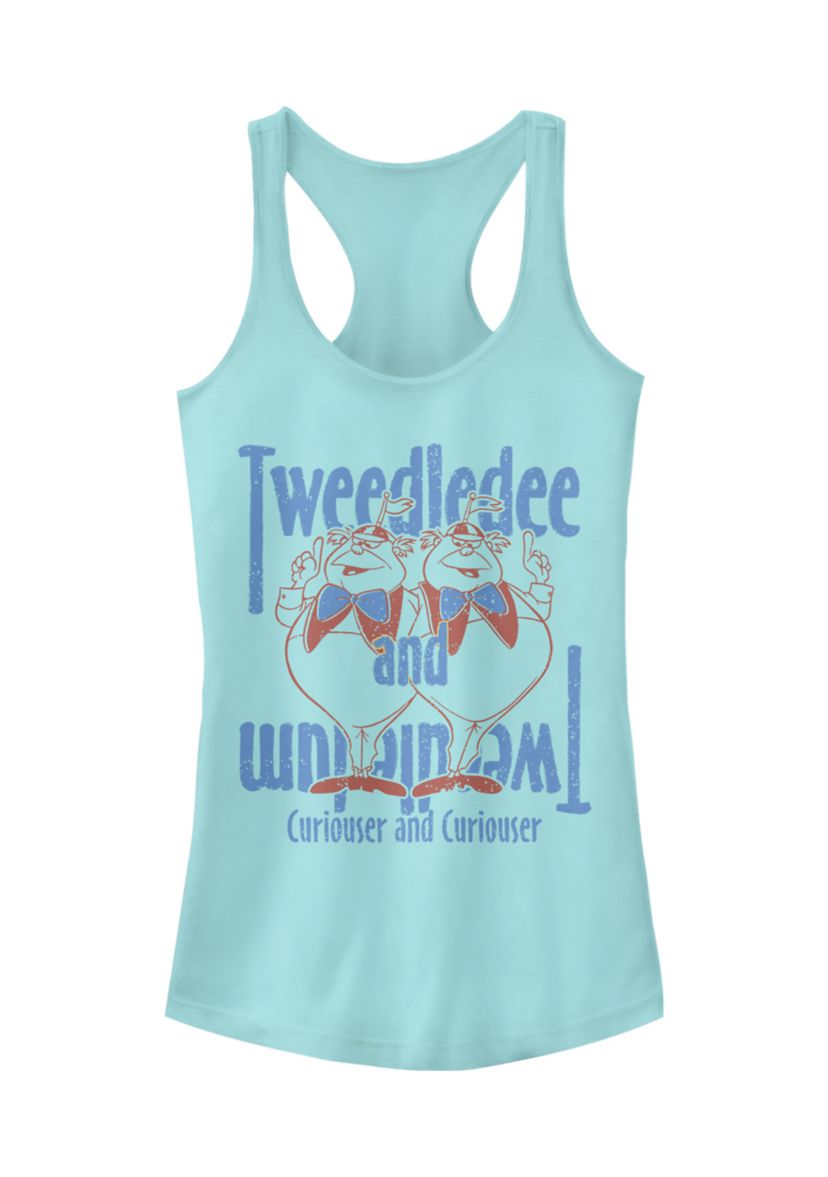 Juniors Licensed Disney Tweedles Tank Top