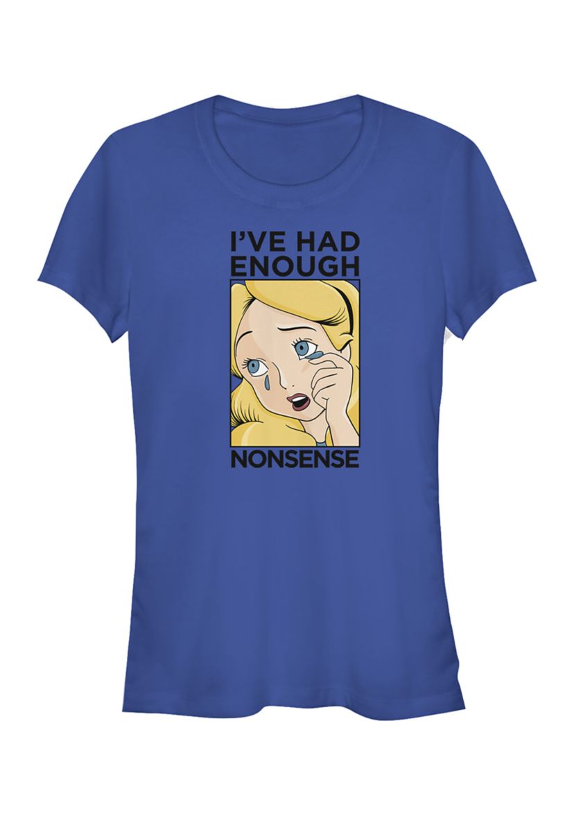 Juniors Licensed Disney Alice Lichtenstein T-Shirt
