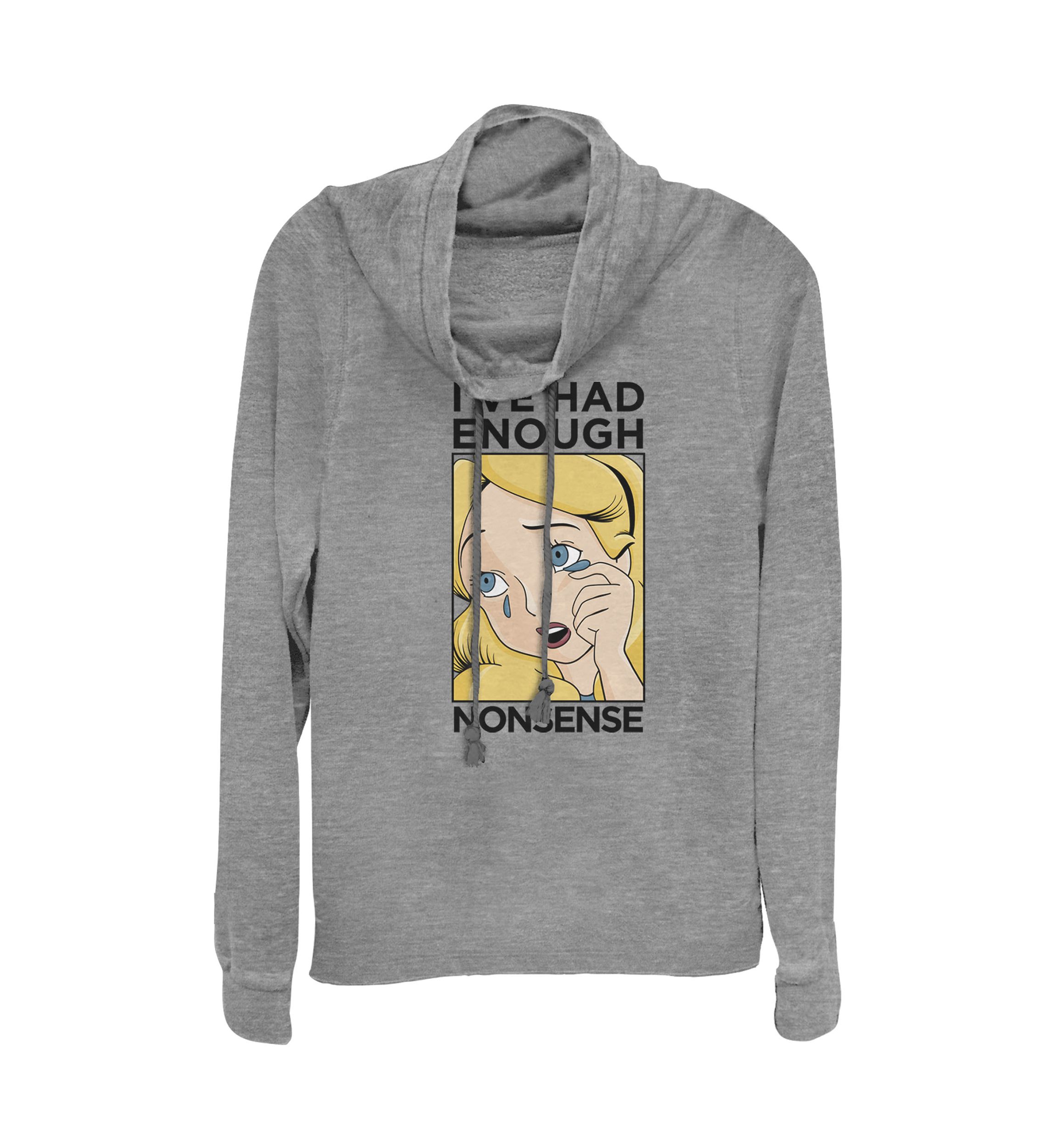 Juniors Licensed Disney Alice Lichtenstein Pullover Top