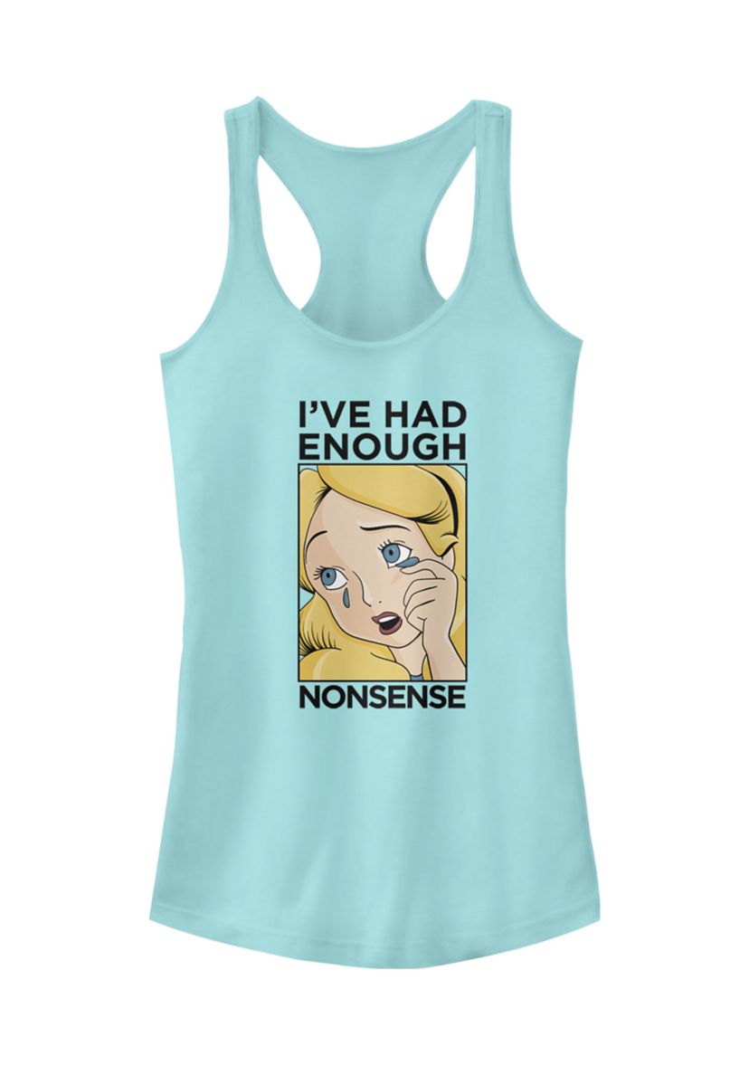 Juniors Licensed Disney Alice Lichtenstein Tank Top