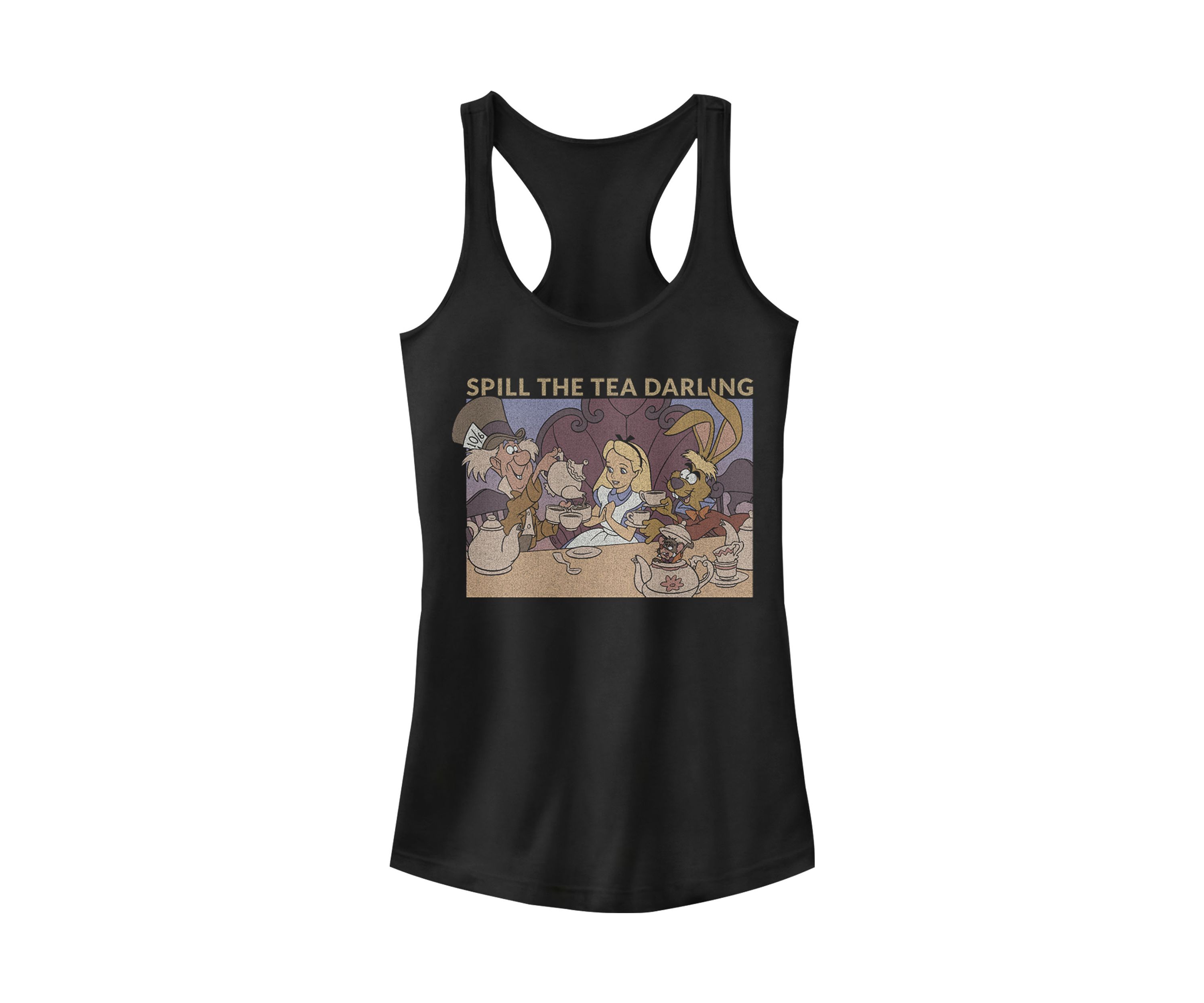 Juniors Licensed Disney Spill The Tea Tank Top