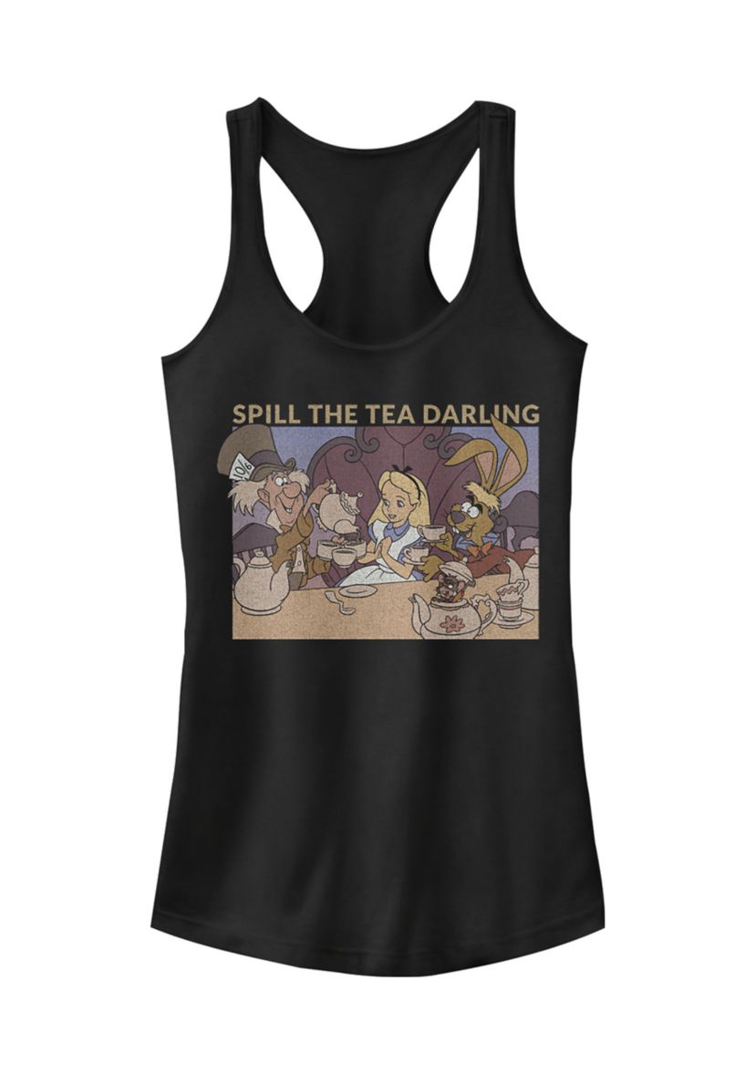 Juniors Licensed Disney Spill The Tea Tank Top