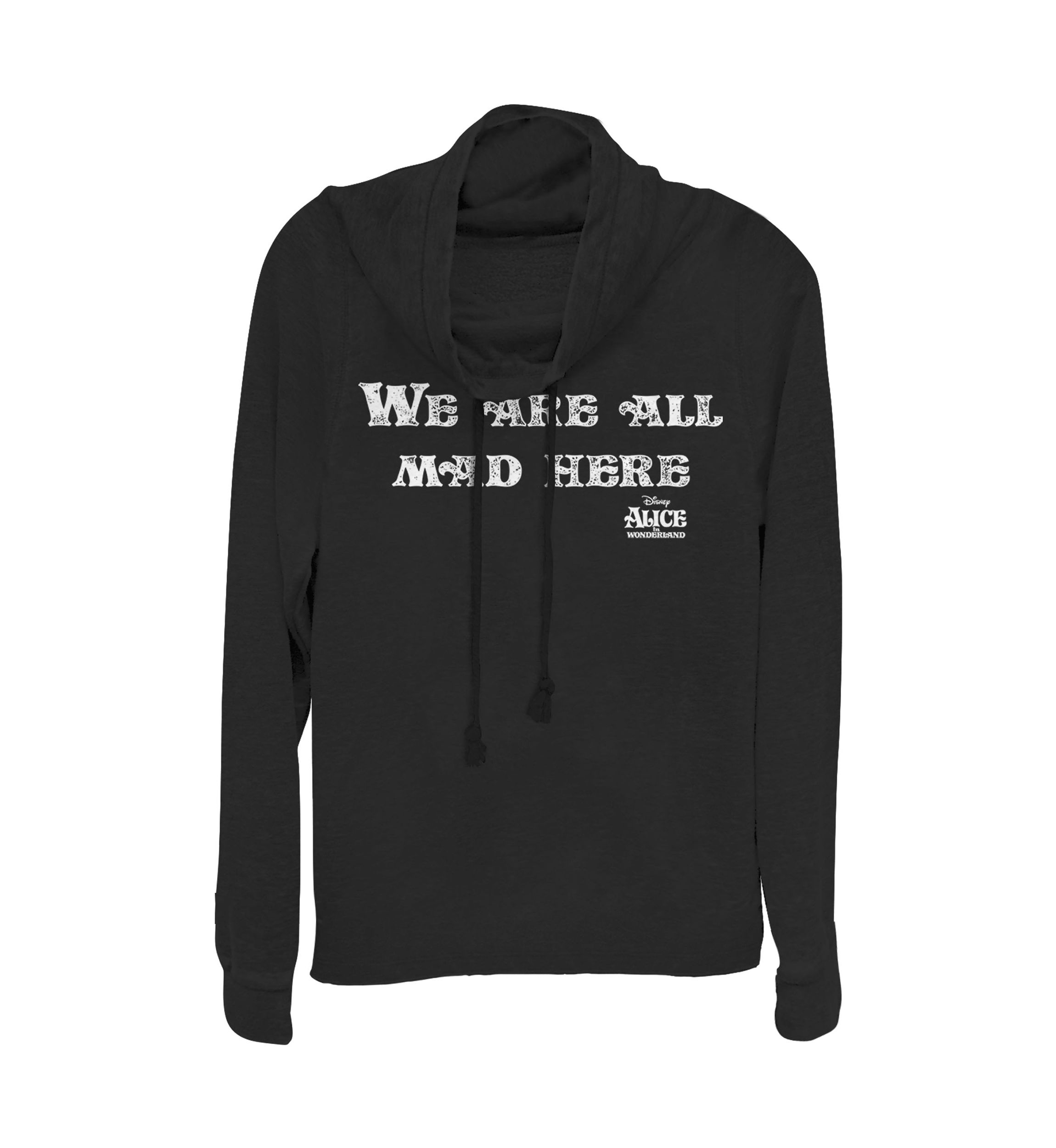 Juniors Licensed Disney All Mad Here Pullover Top