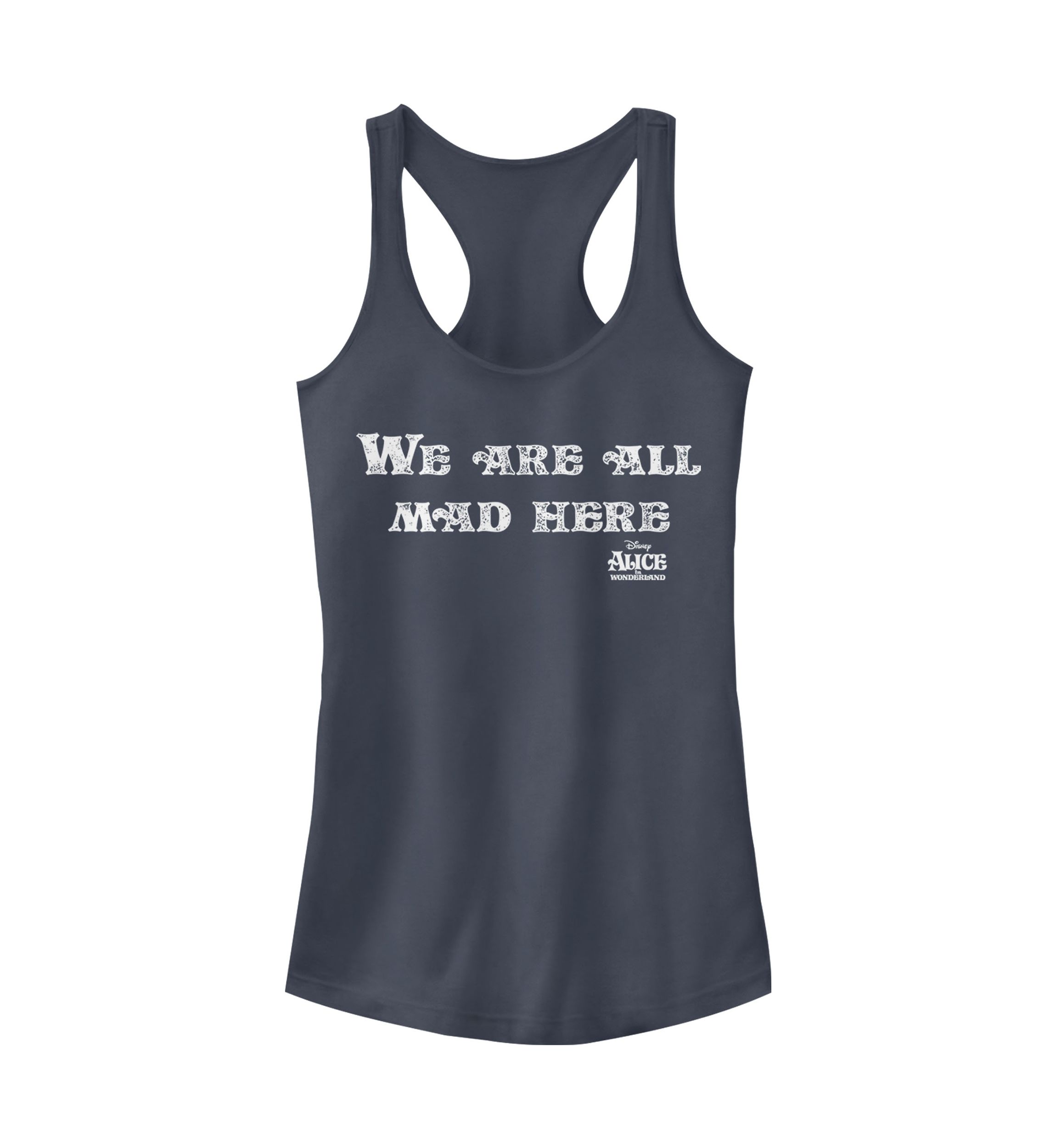 Juniors Licensed Disney All Mad Here Tank Top