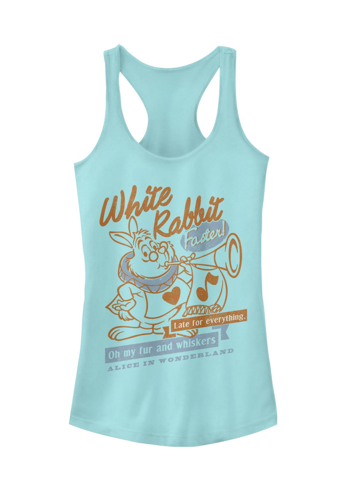 Juniors Licensed Disney White Rabbit Tank Top