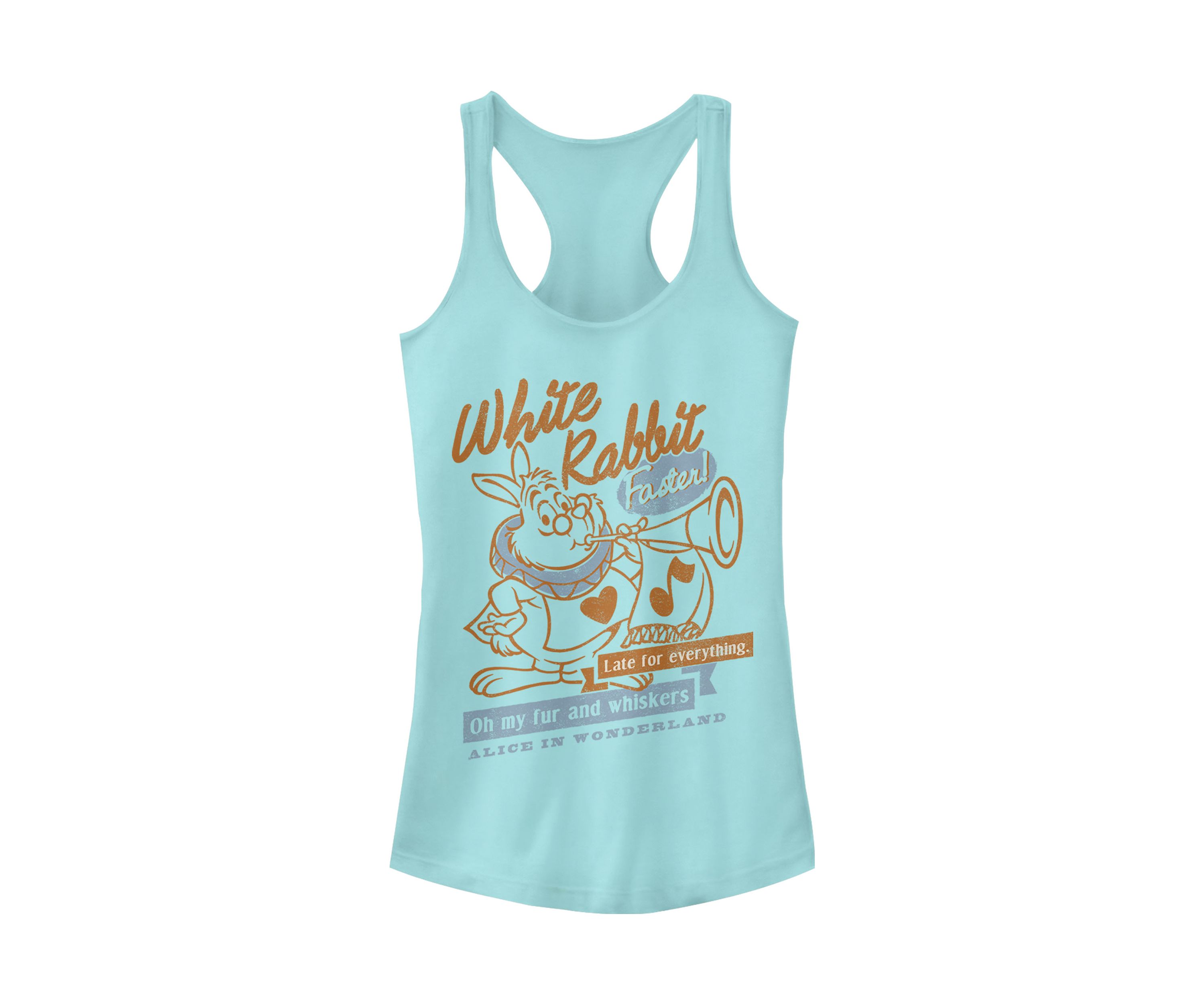 Juniors Licensed Disney White Rabbit Tank Top