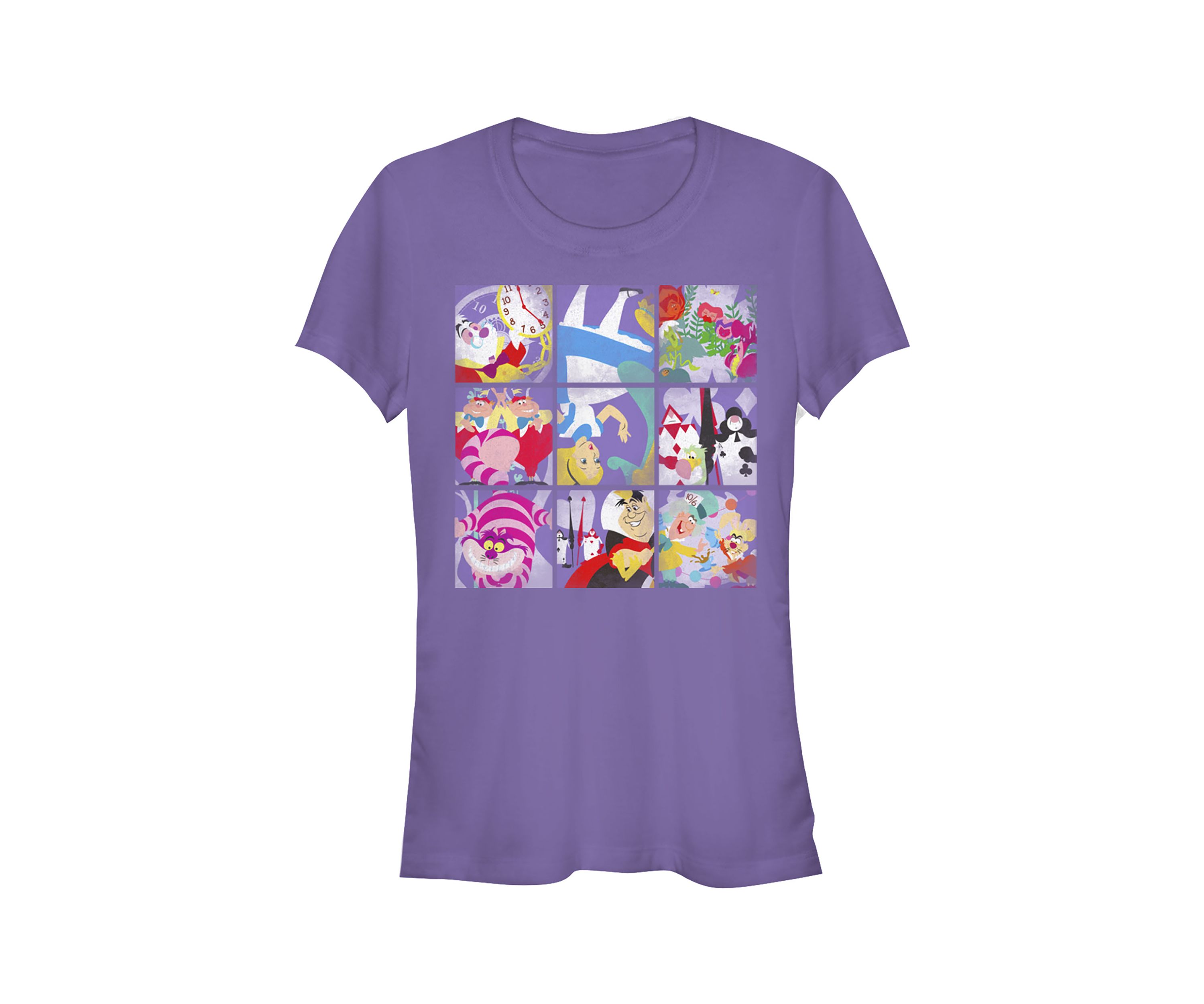 Juniors Licensed Disney Wonderland Blocks T-Shirt