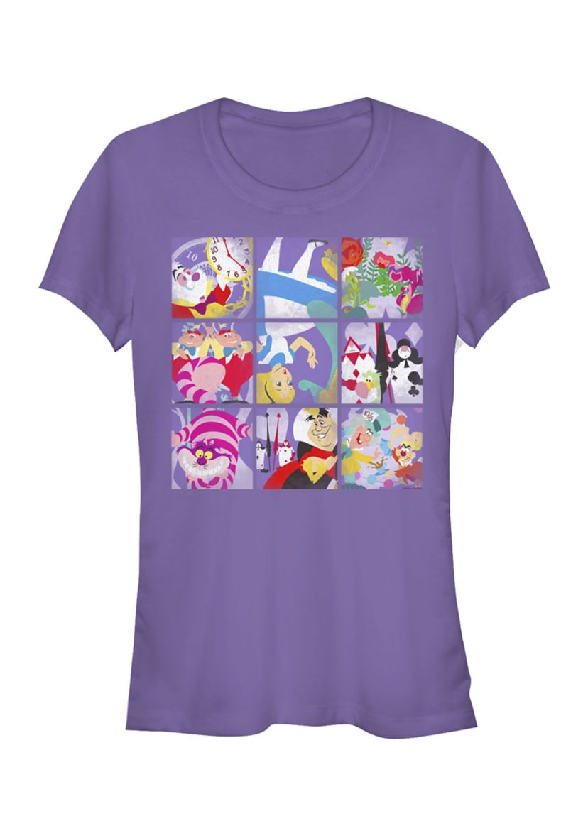 Juniors Licensed Disney Wonderland Blocks T-Shirt