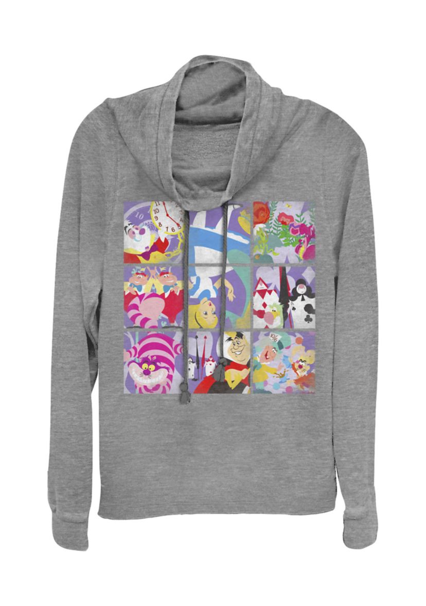 Juniors Licensed Disney Wonder Art Blocks Pullover Top