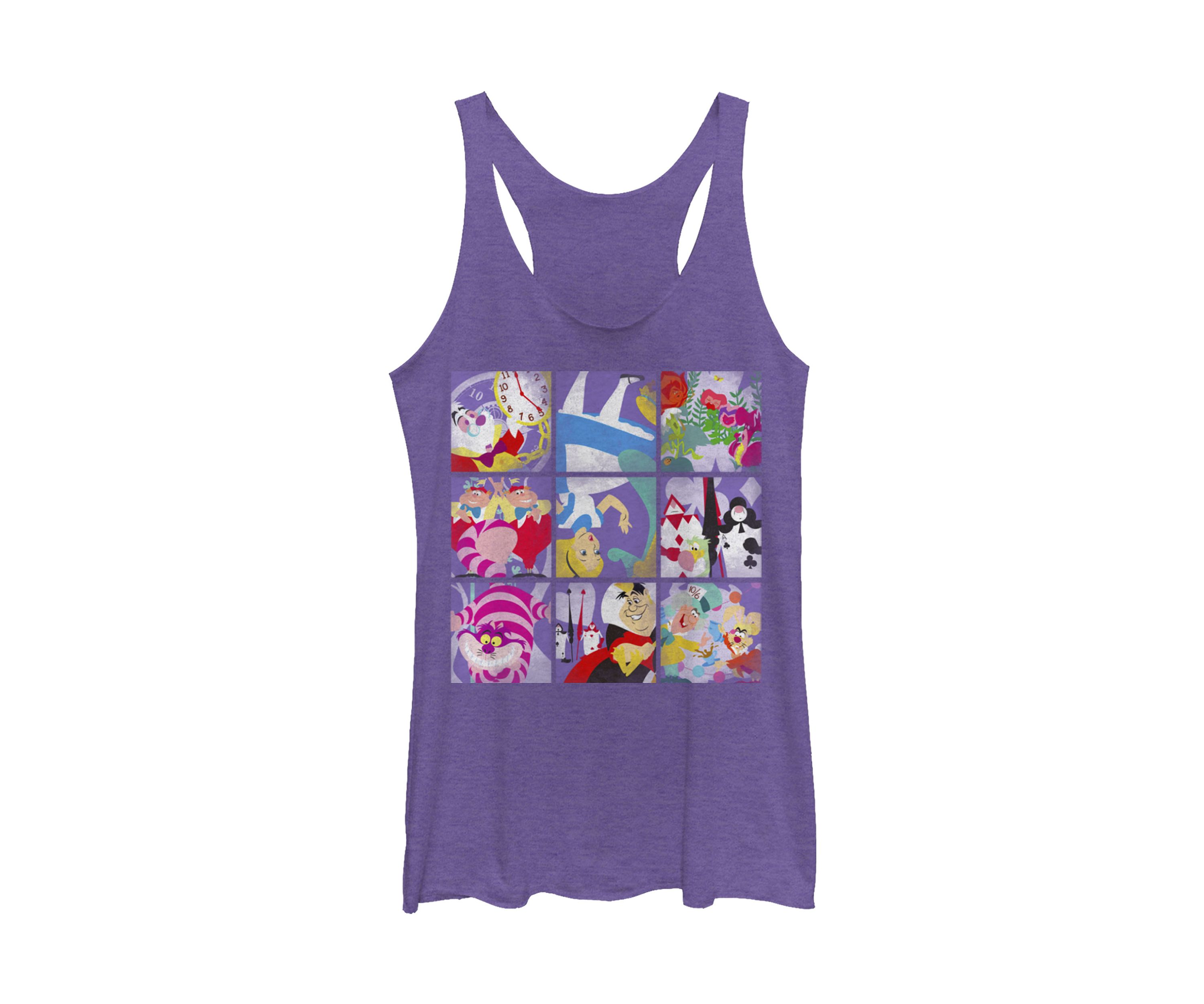 Juniors Licensed Disney Wonder Art Blocks Tank Top
