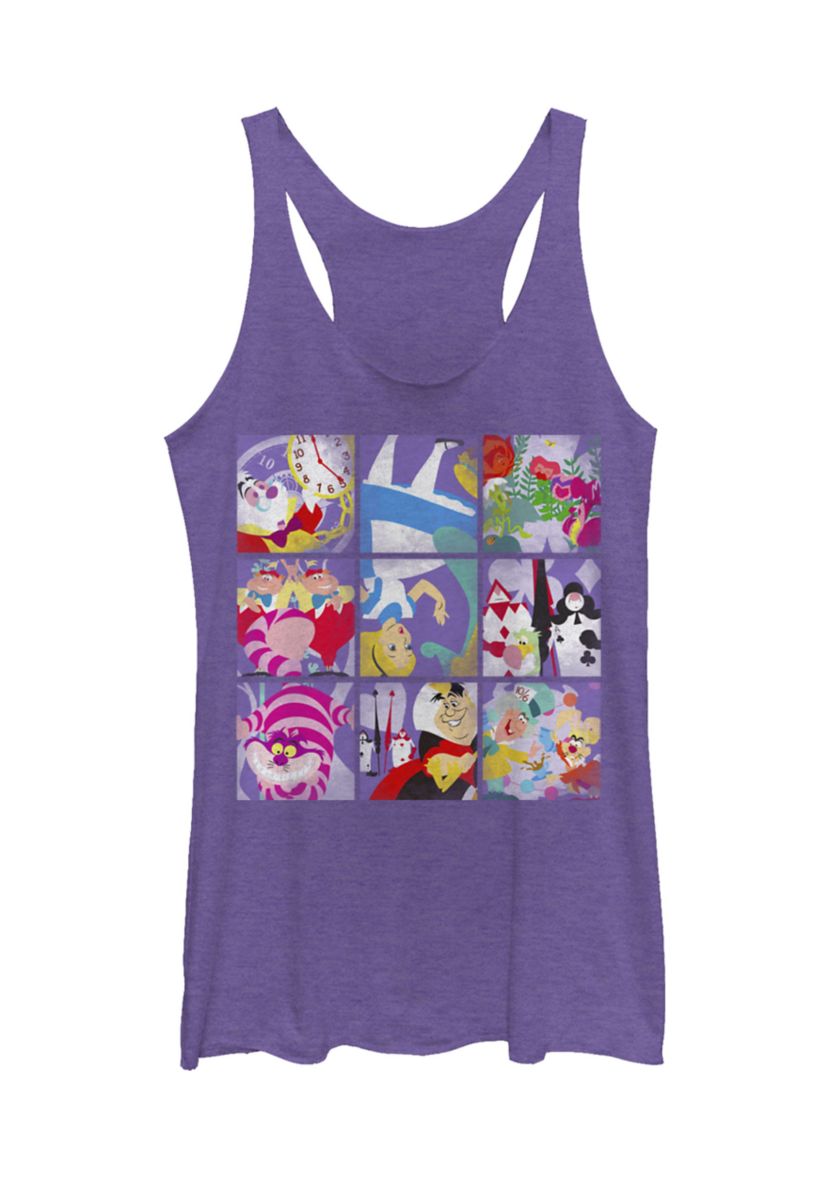 Juniors Licensed Disney Wonder Art Blocks Tank Top