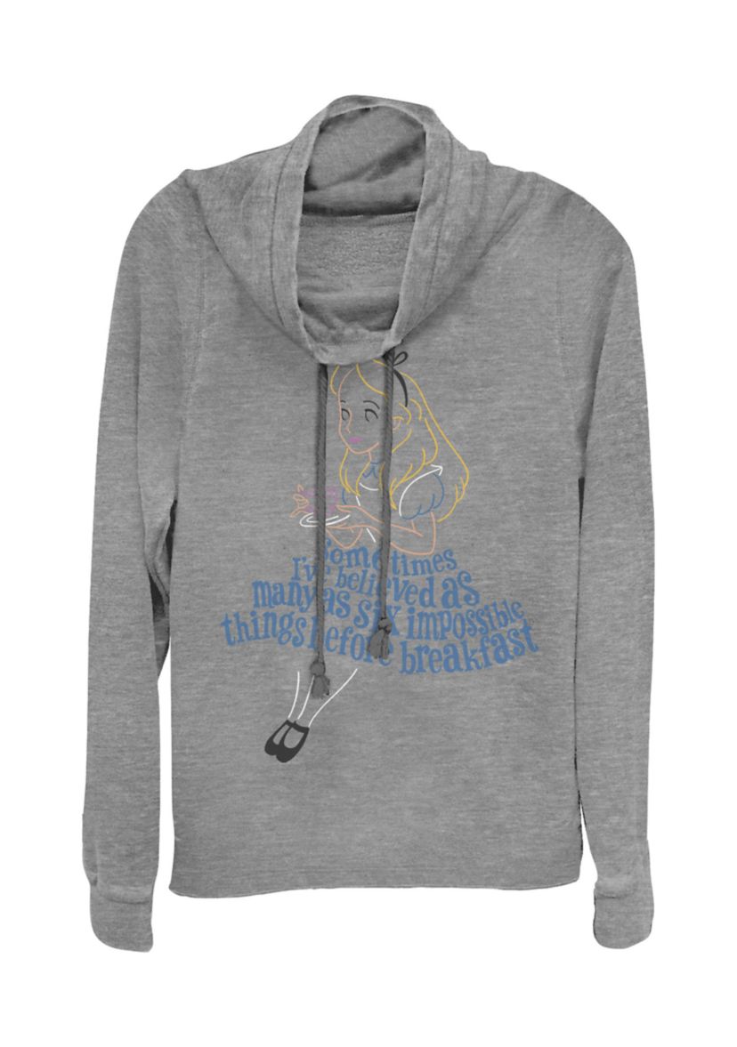 Juniors Licensed Disney Impossible Things Pullover Top