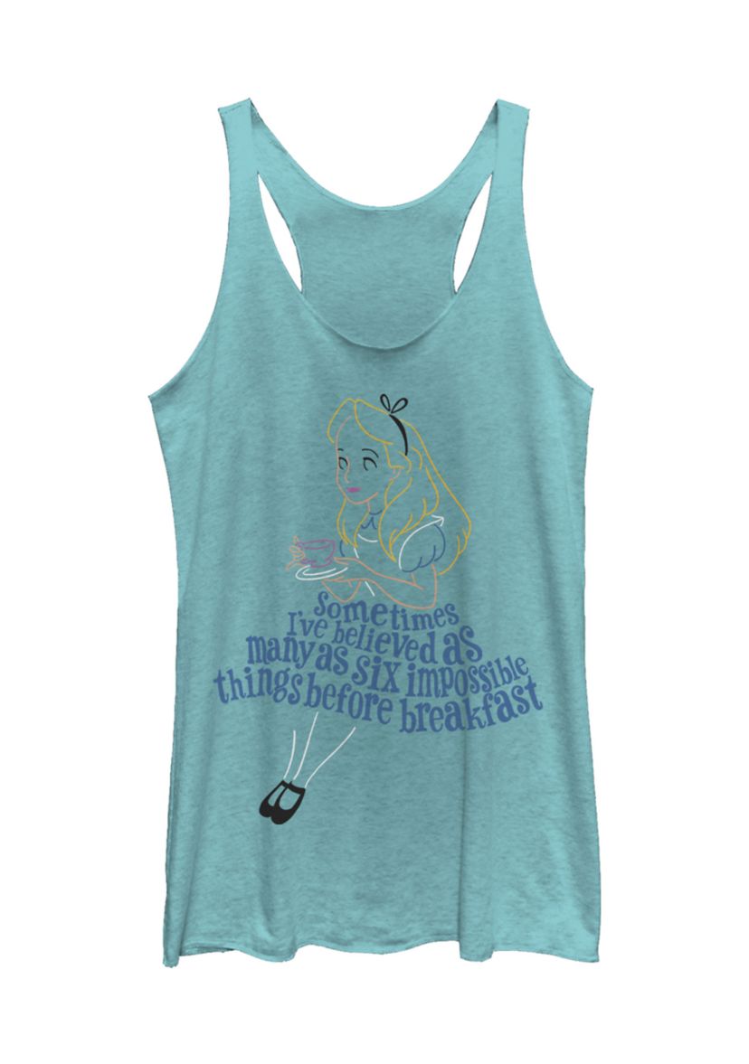 Juniors Licensed Disney Impossible Things Tank Top