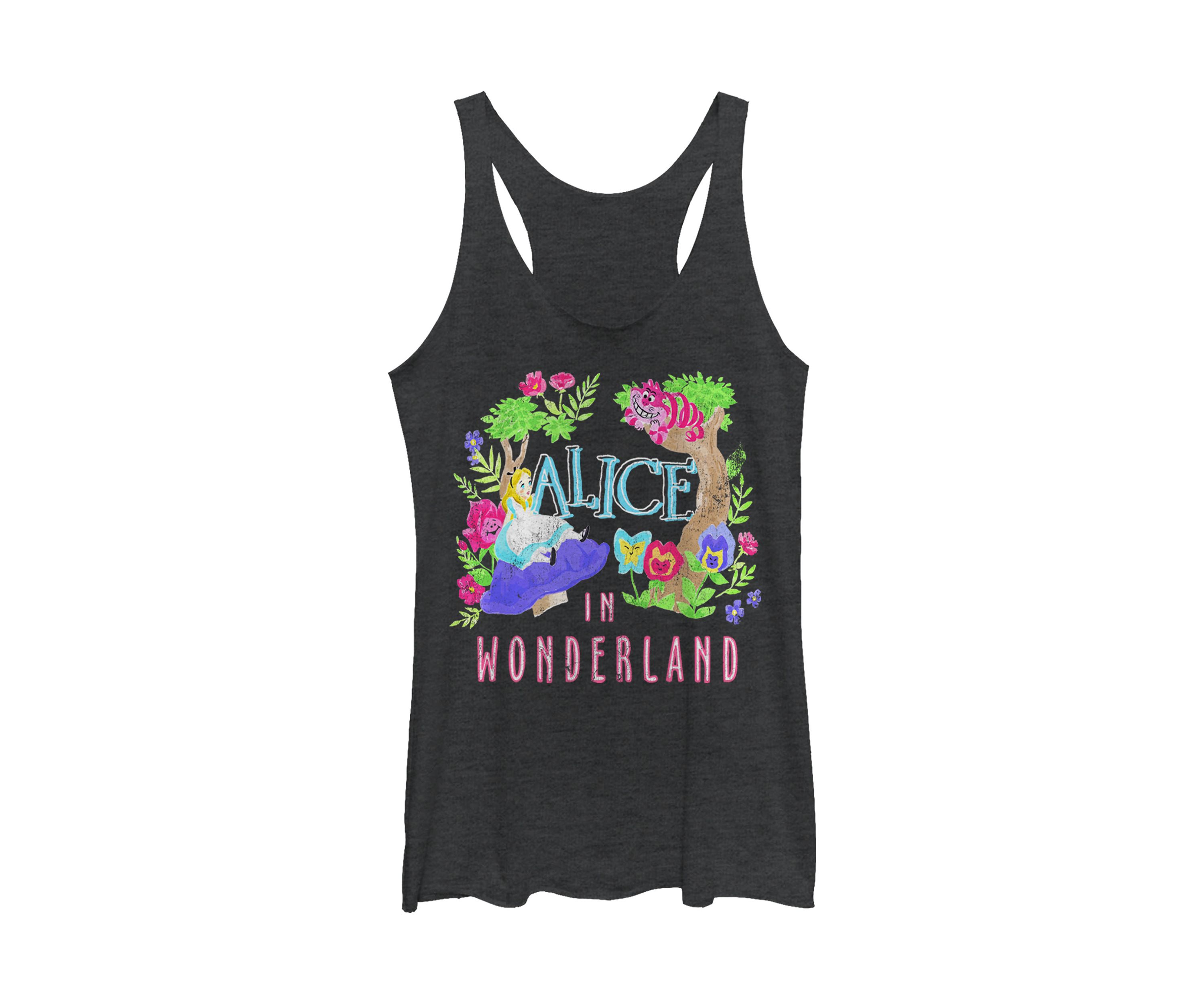 Juniors Licensed Disney Neon Alice Tank Top