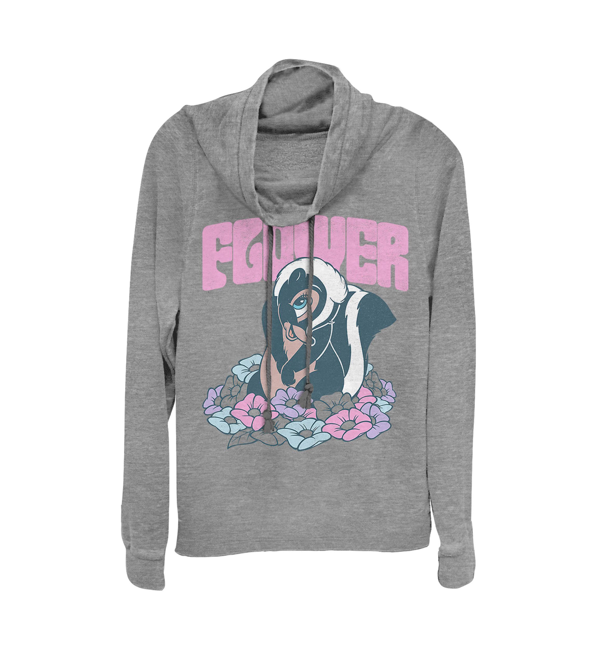Juniors Licensed Disney Flower Power Pullover Top