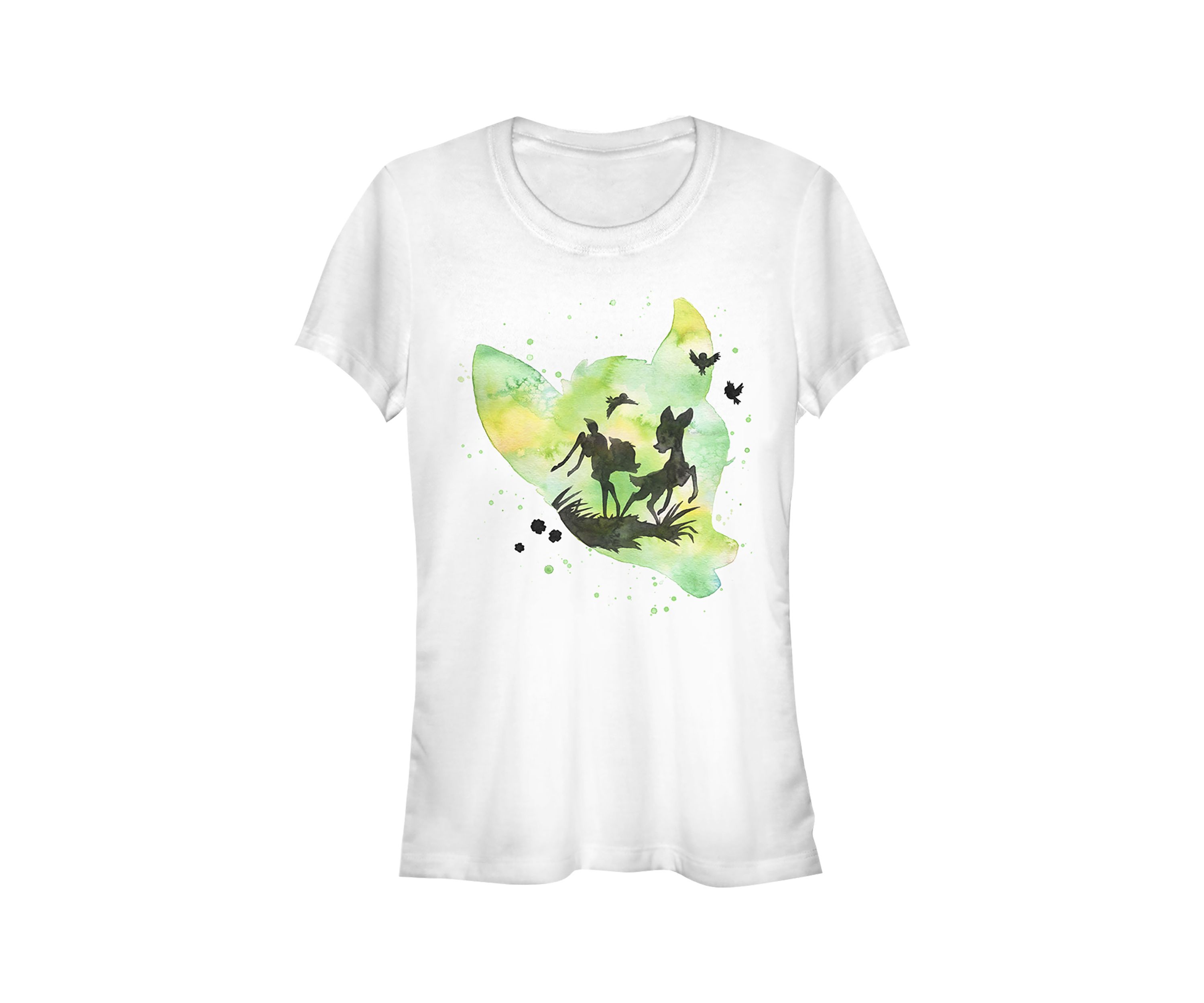 Juniors Licensed Disney Watercolor Bambi T-Shirt