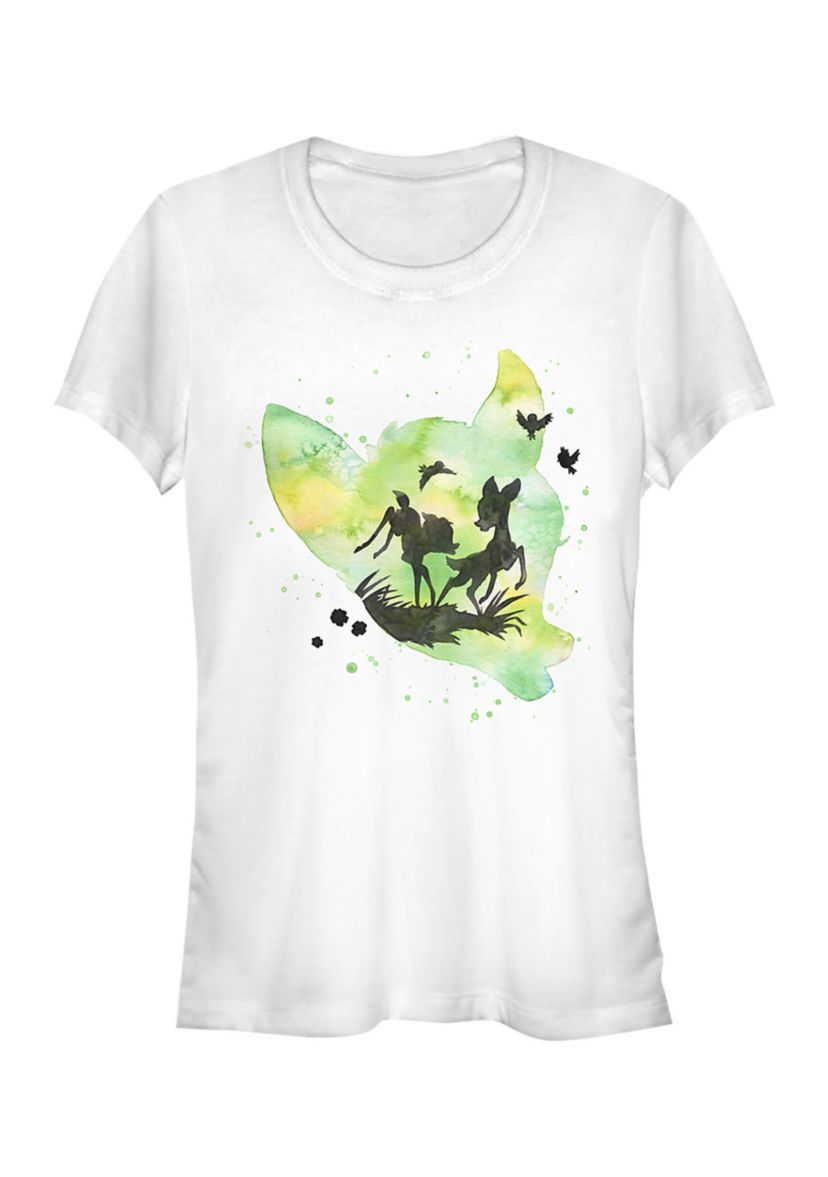Juniors Licensed Disney Watercolor Bambi T-Shirt
