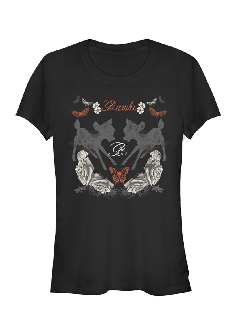 Juniors Licensed Disney Nature Bambi T-Shirt