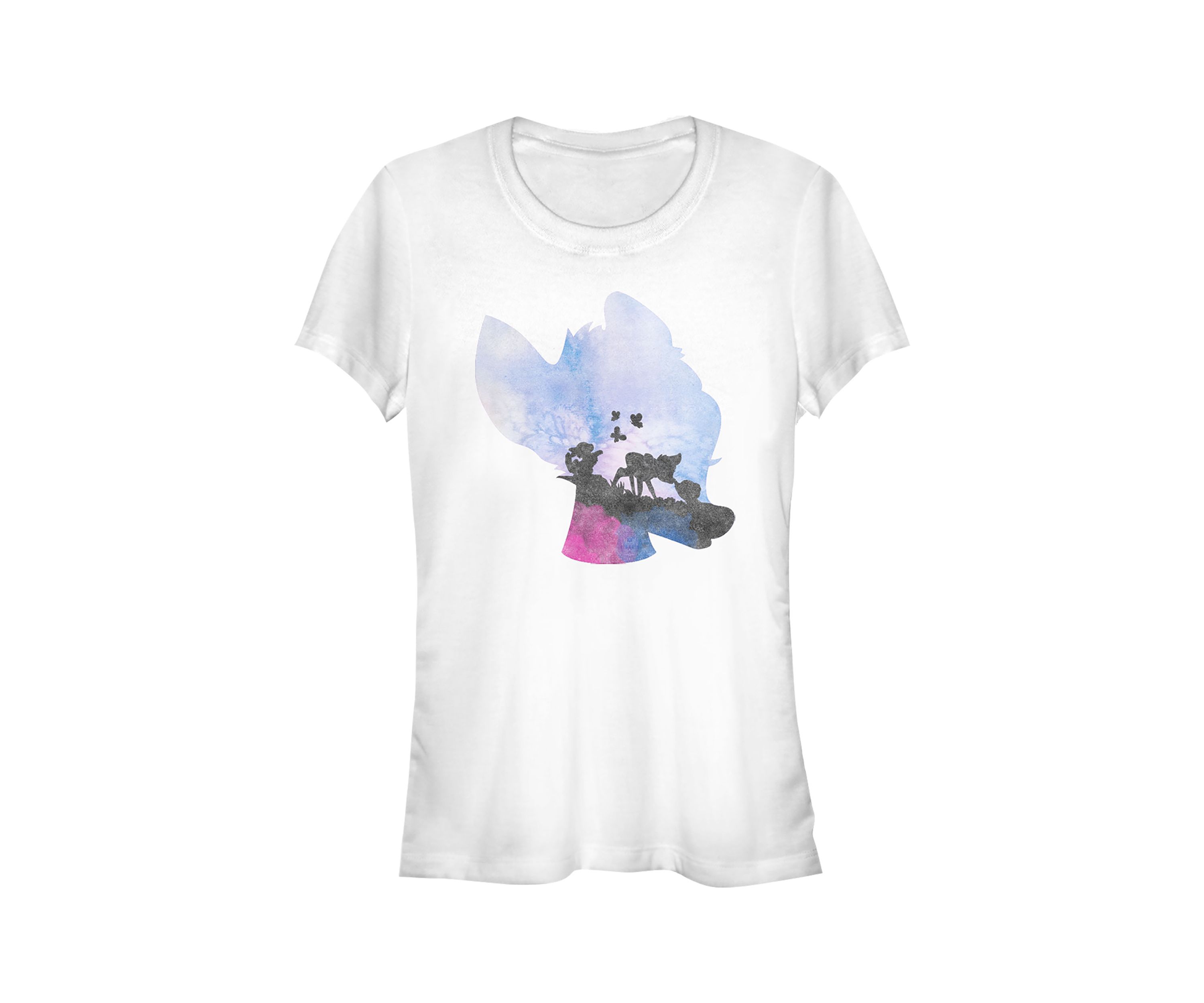 Juniors Licensed Disney Watercolor Bambi T-Shirt