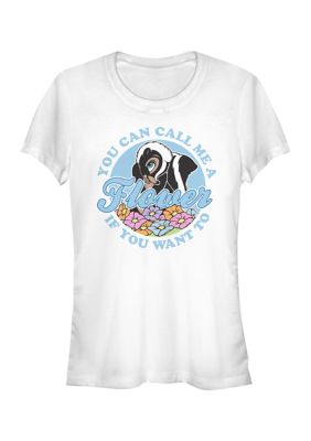 Women's Juniors' Licensed Disney Call Me A Flower T-Shirt