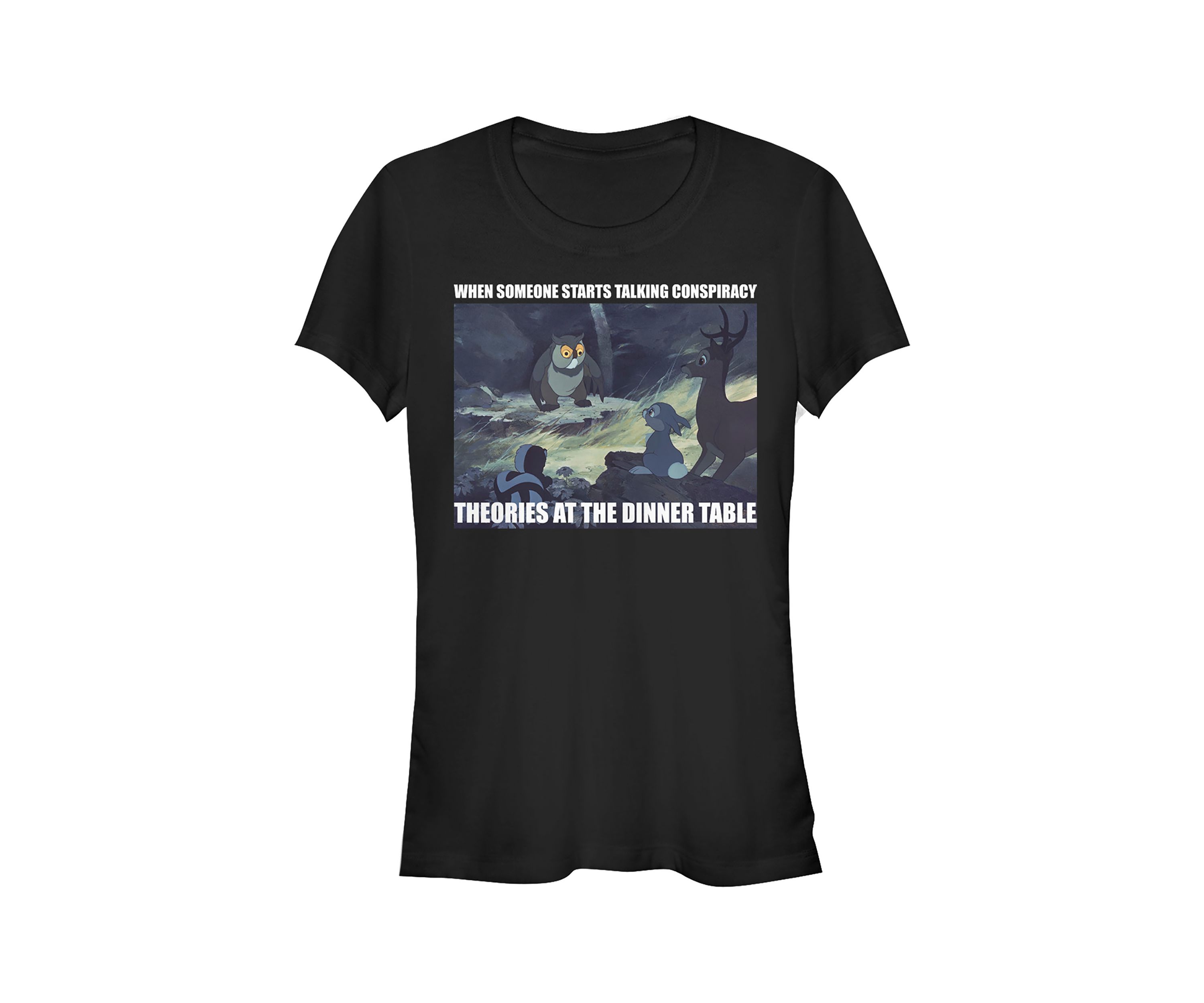 Juniors Licensed Disney Bambi Politics T-Shirt