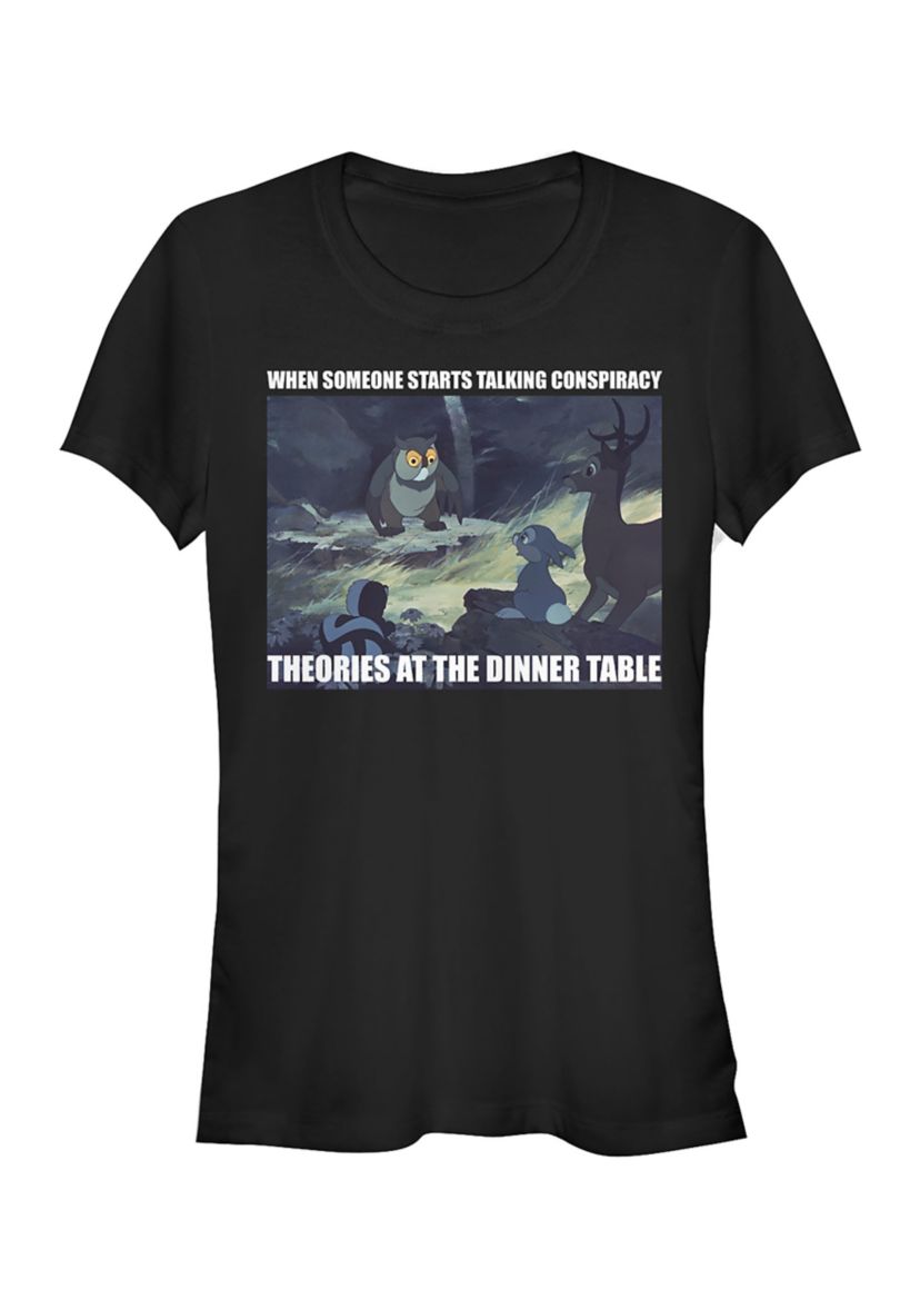 Juniors Licensed Disney Bambi Politics T-Shirt
