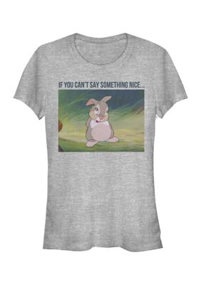 Women's Juniors' Licensed Disney Thumper Meme T-Shirt